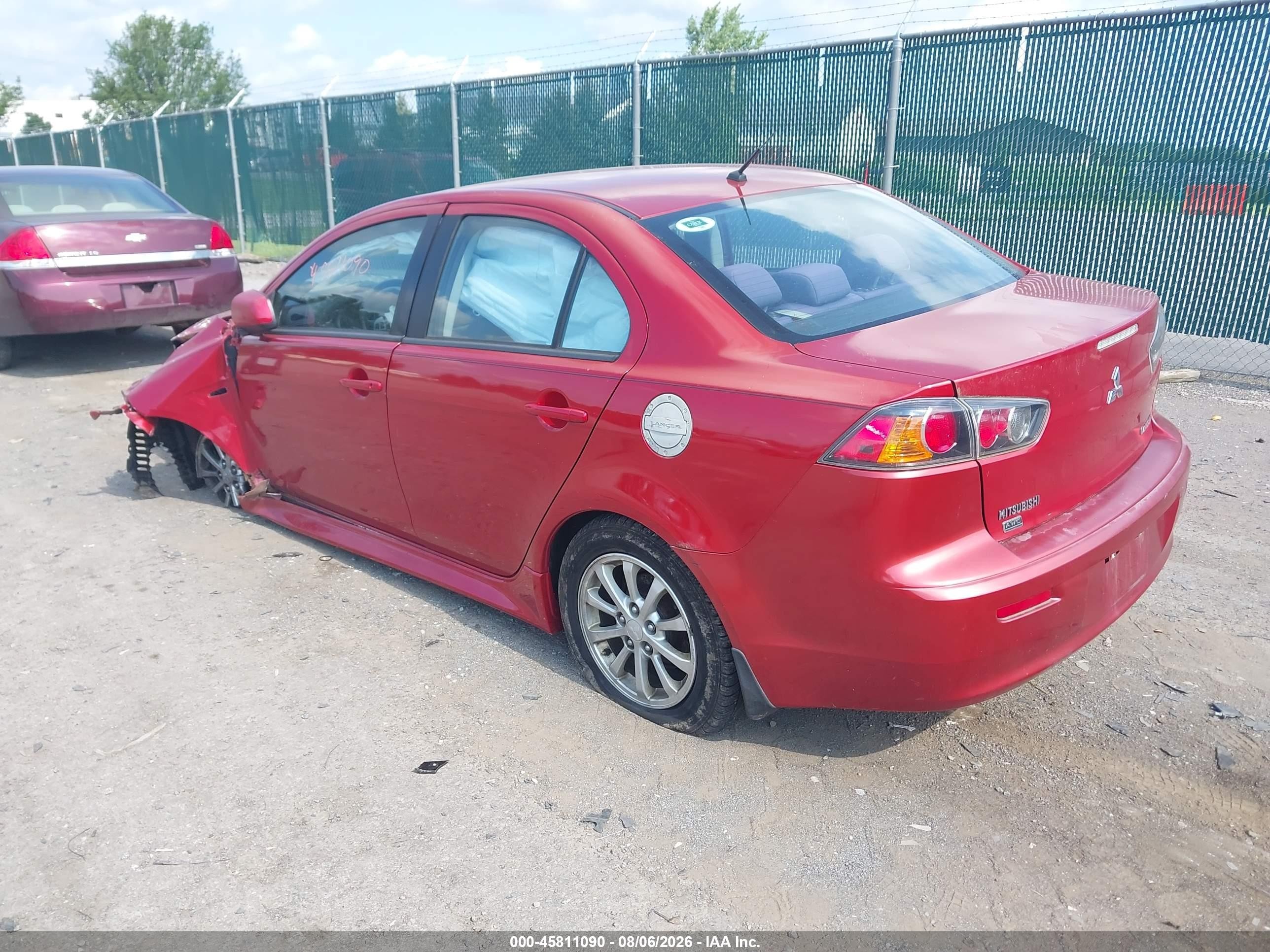 2012 Mitsubishi Lancer Se Red vin: JA32V2FW1CU009822