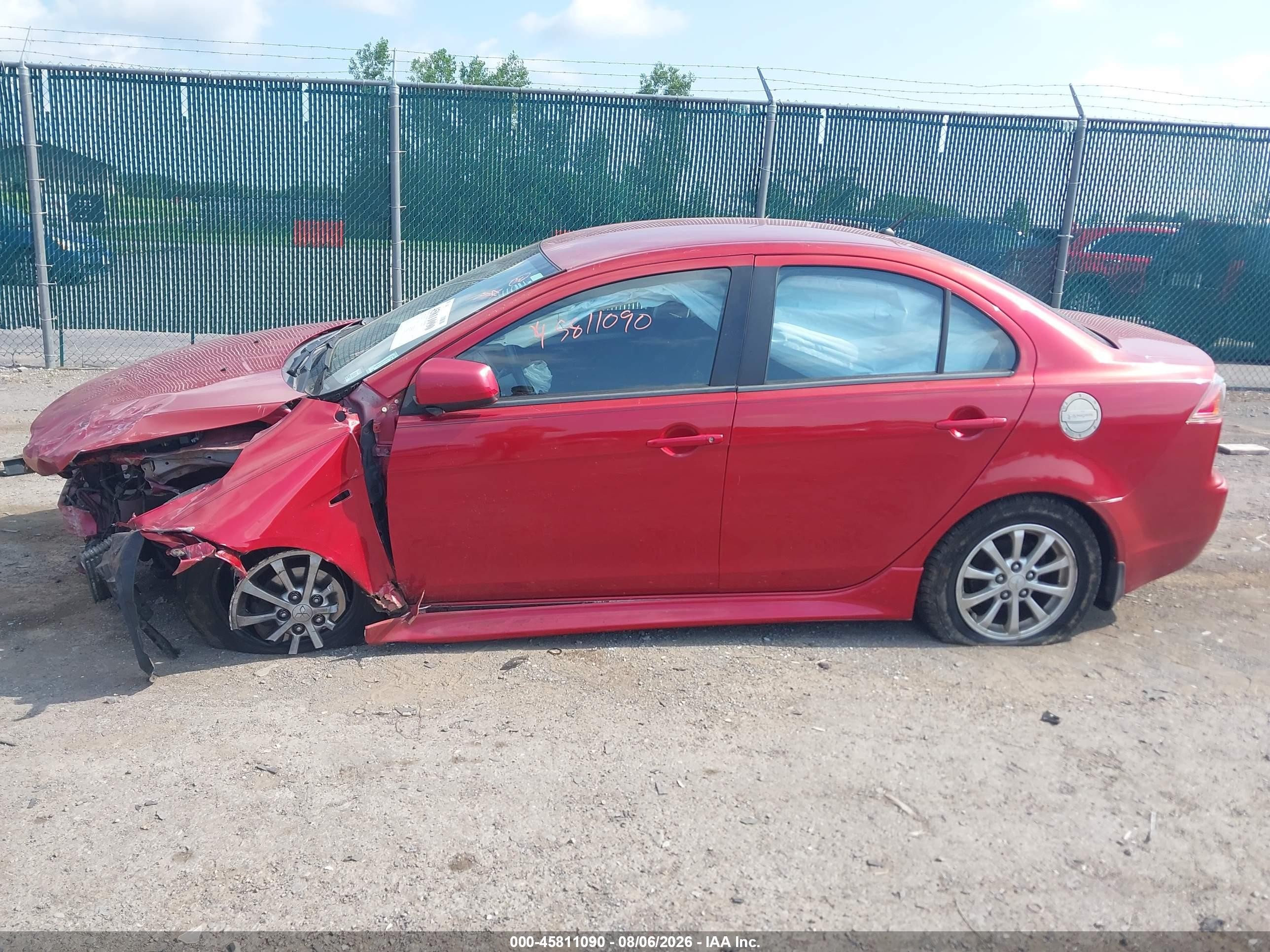 2012 Mitsubishi Lancer Se Red vin: JA32V2FW1CU009822