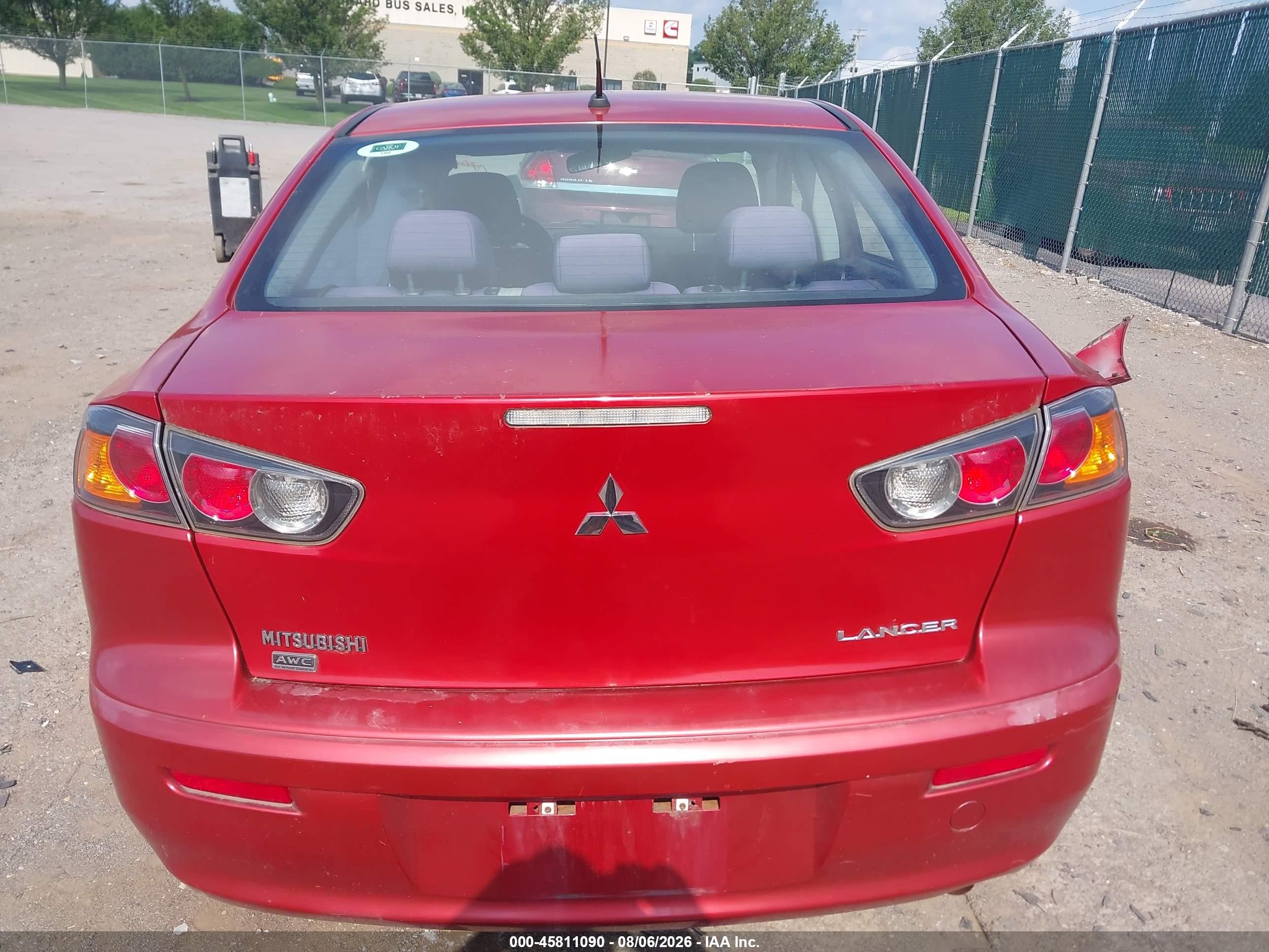 2012 Mitsubishi Lancer Se Red vin: JA32V2FW1CU009822