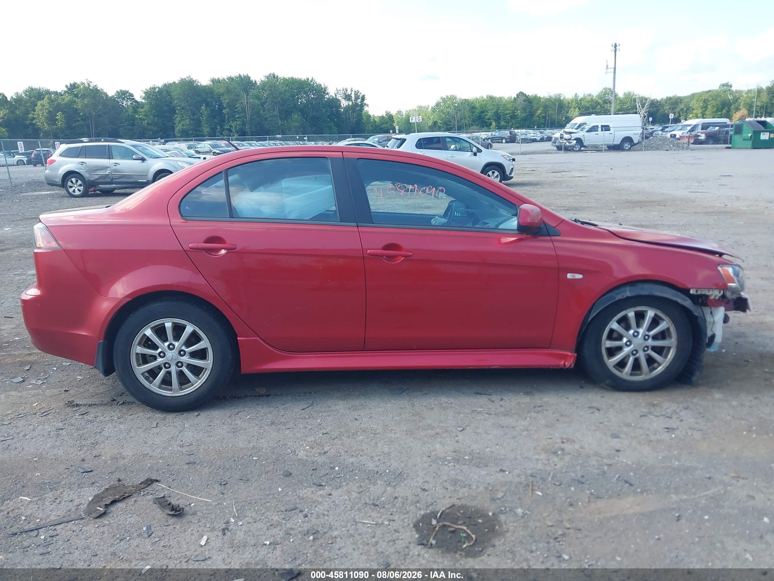 2012 Mitsubishi Lancer Se Red vin: JA32V2FW1CU009822