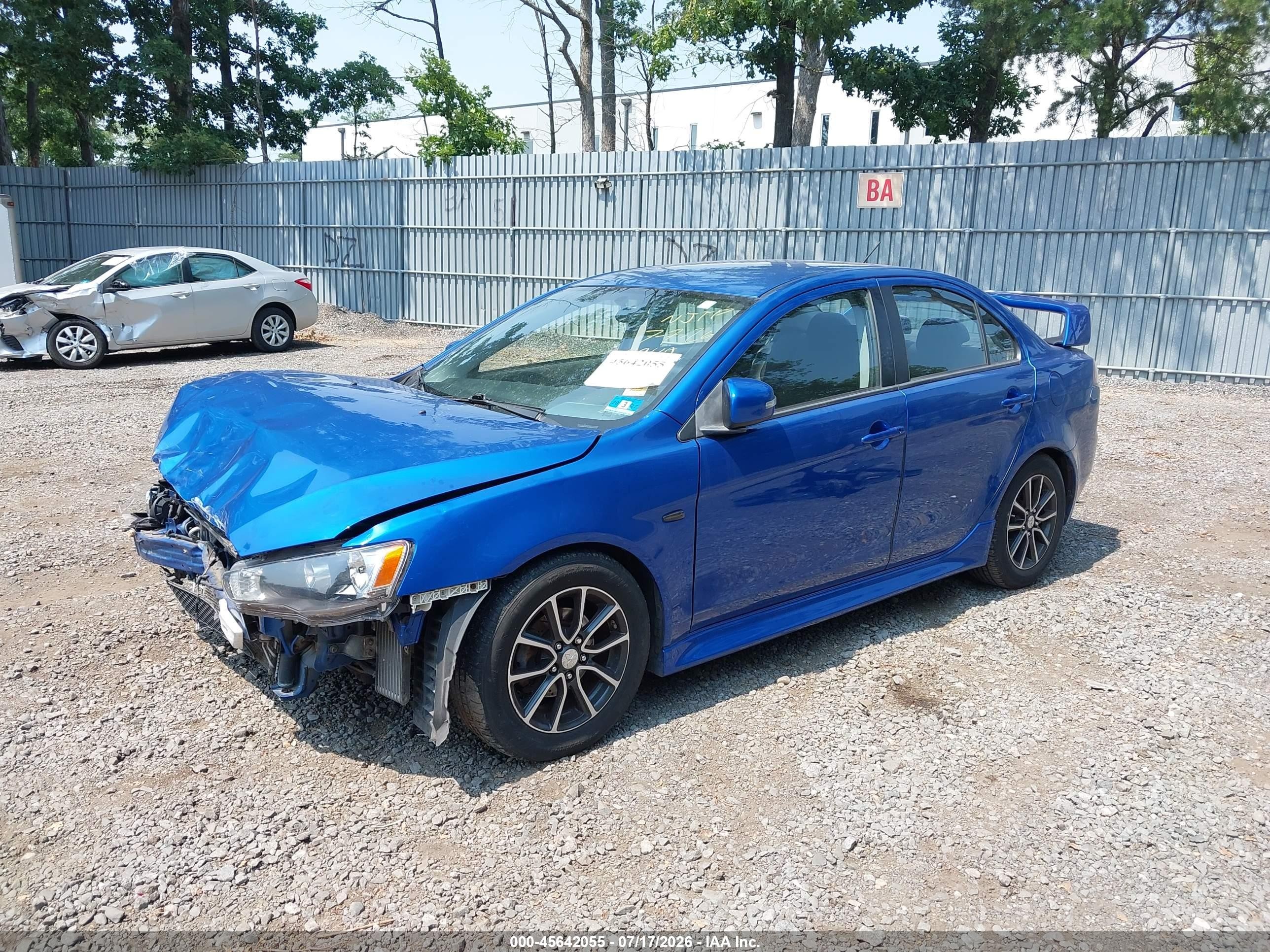 2015 Mitsubishi Lancer Se Blue vin: JA32V2FW1FU018542