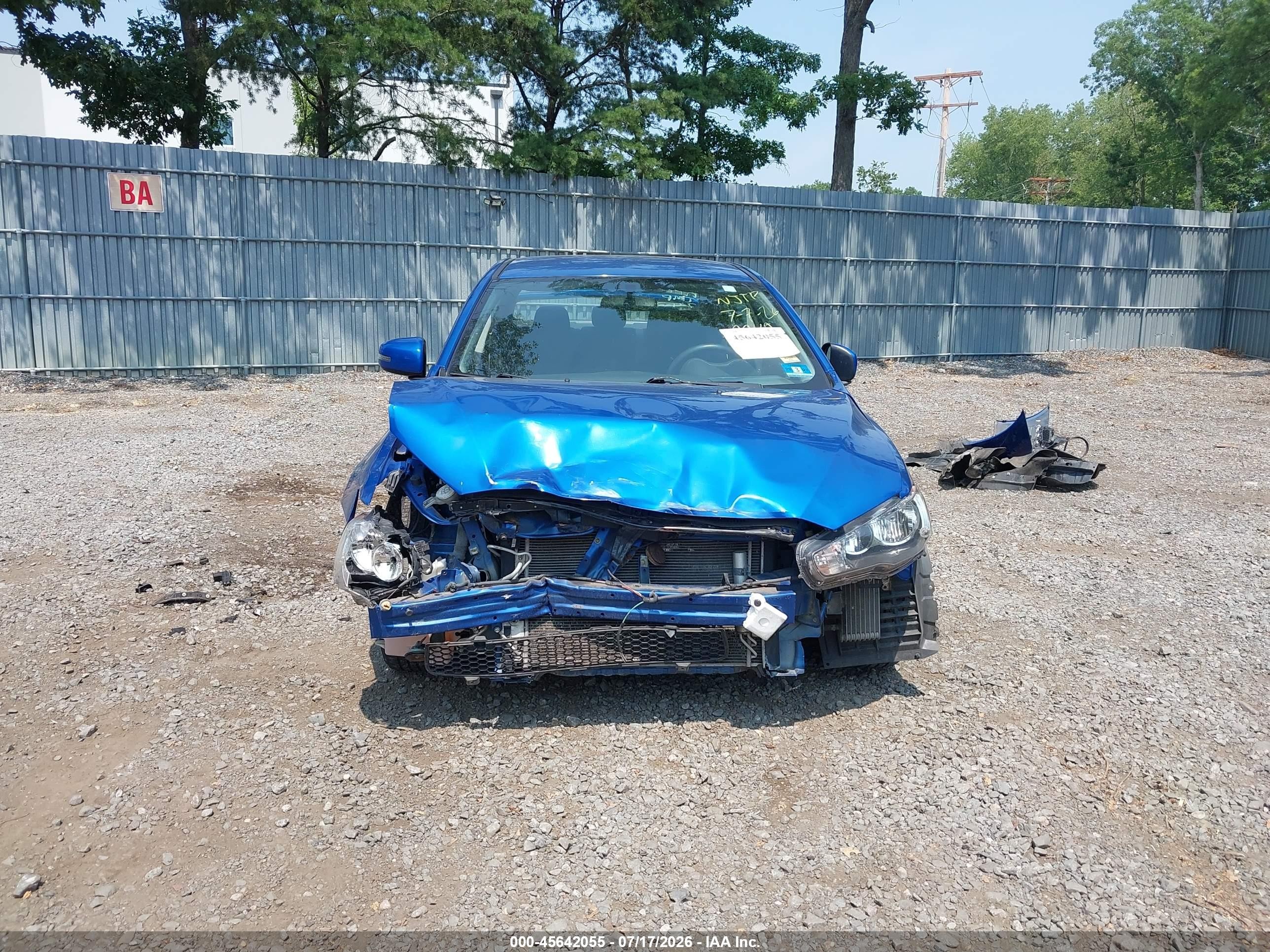 2015 Mitsubishi Lancer Se Blue vin: JA32V2FW1FU018542