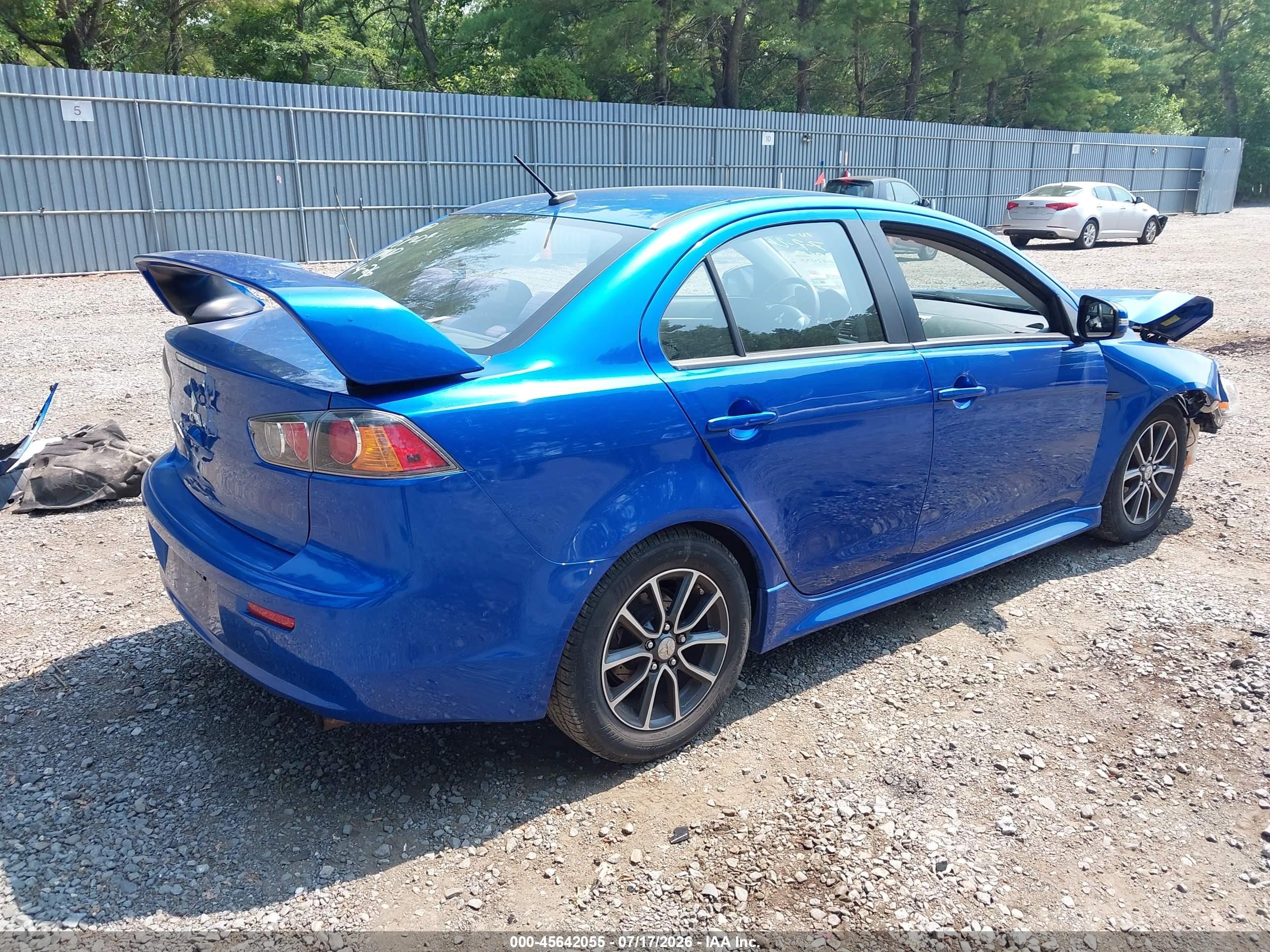 2015 Mitsubishi Lancer Se Blue vin: JA32V2FW1FU018542