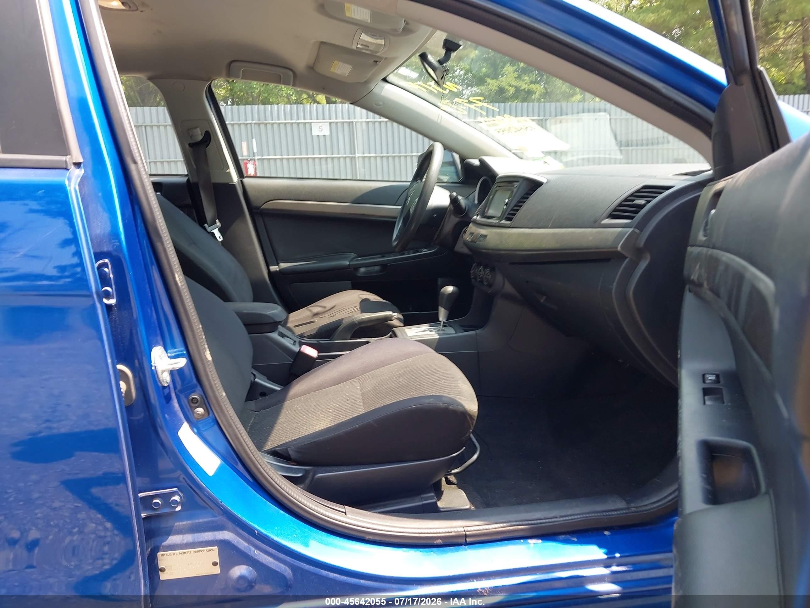 2015 Mitsubishi Lancer Se Blue vin: JA32V2FW1FU018542