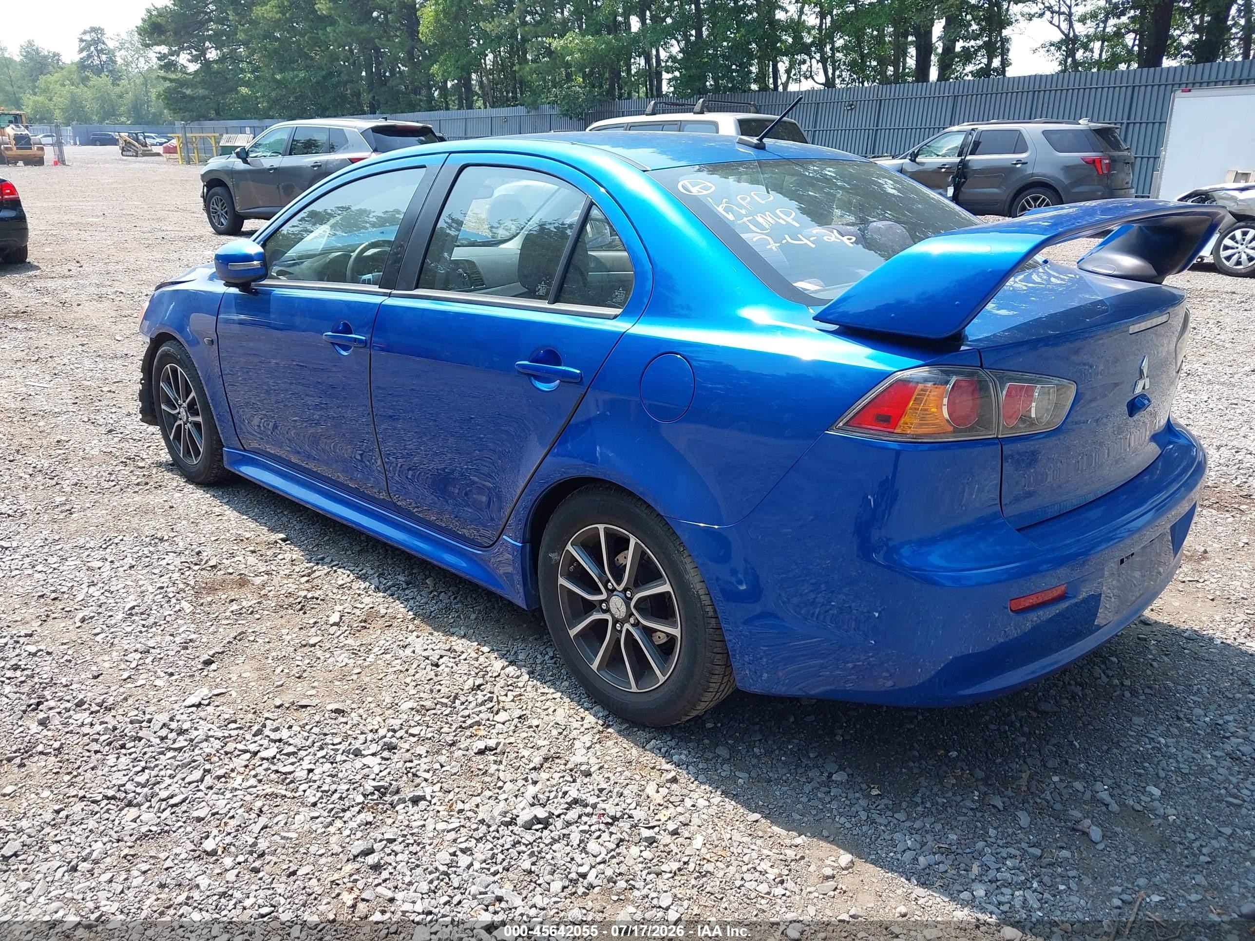 2015 Mitsubishi Lancer Se Blue vin: JA32V2FW1FU018542