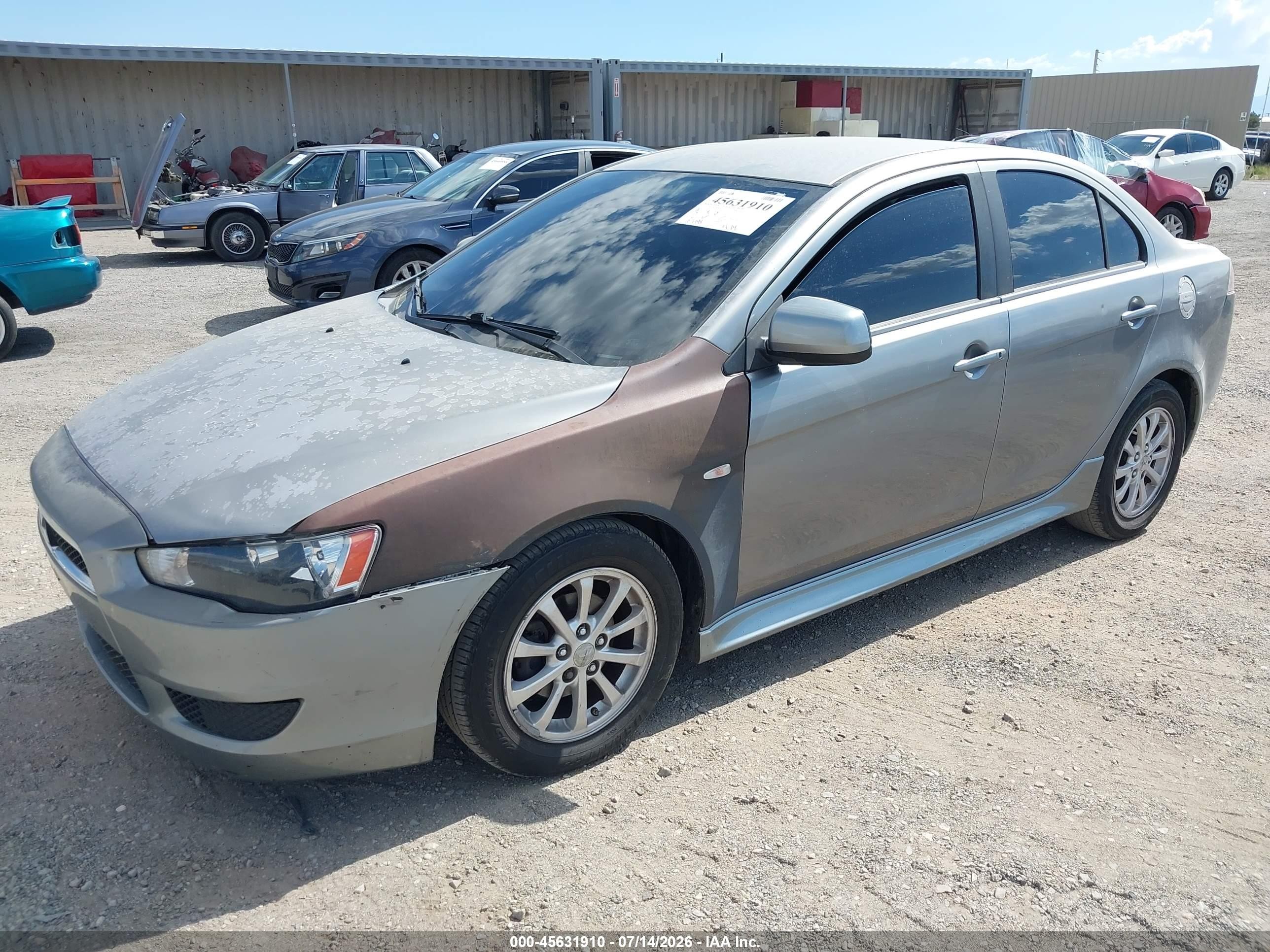 2012 Mitsubishi Lancer Se Gray vin: JA32V2FW2CU016844