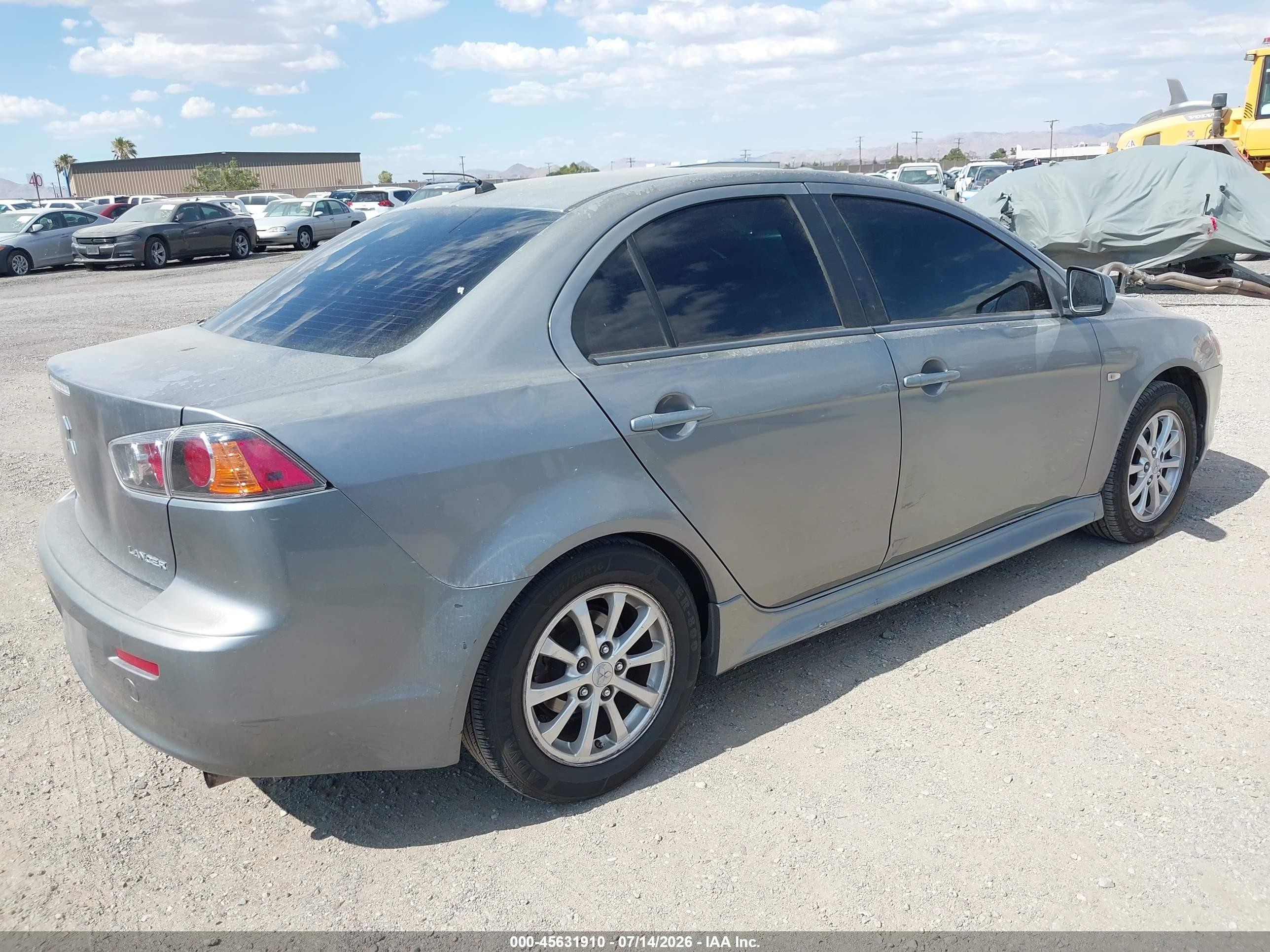 2012 Mitsubishi Lancer Se Gray vin: JA32V2FW2CU016844