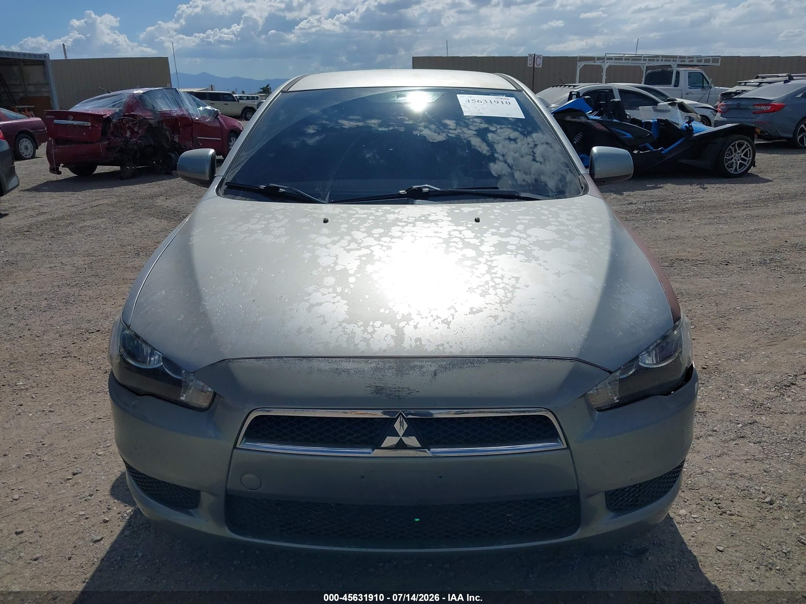 2012 Mitsubishi Lancer Se Gray vin: JA32V2FW2CU016844