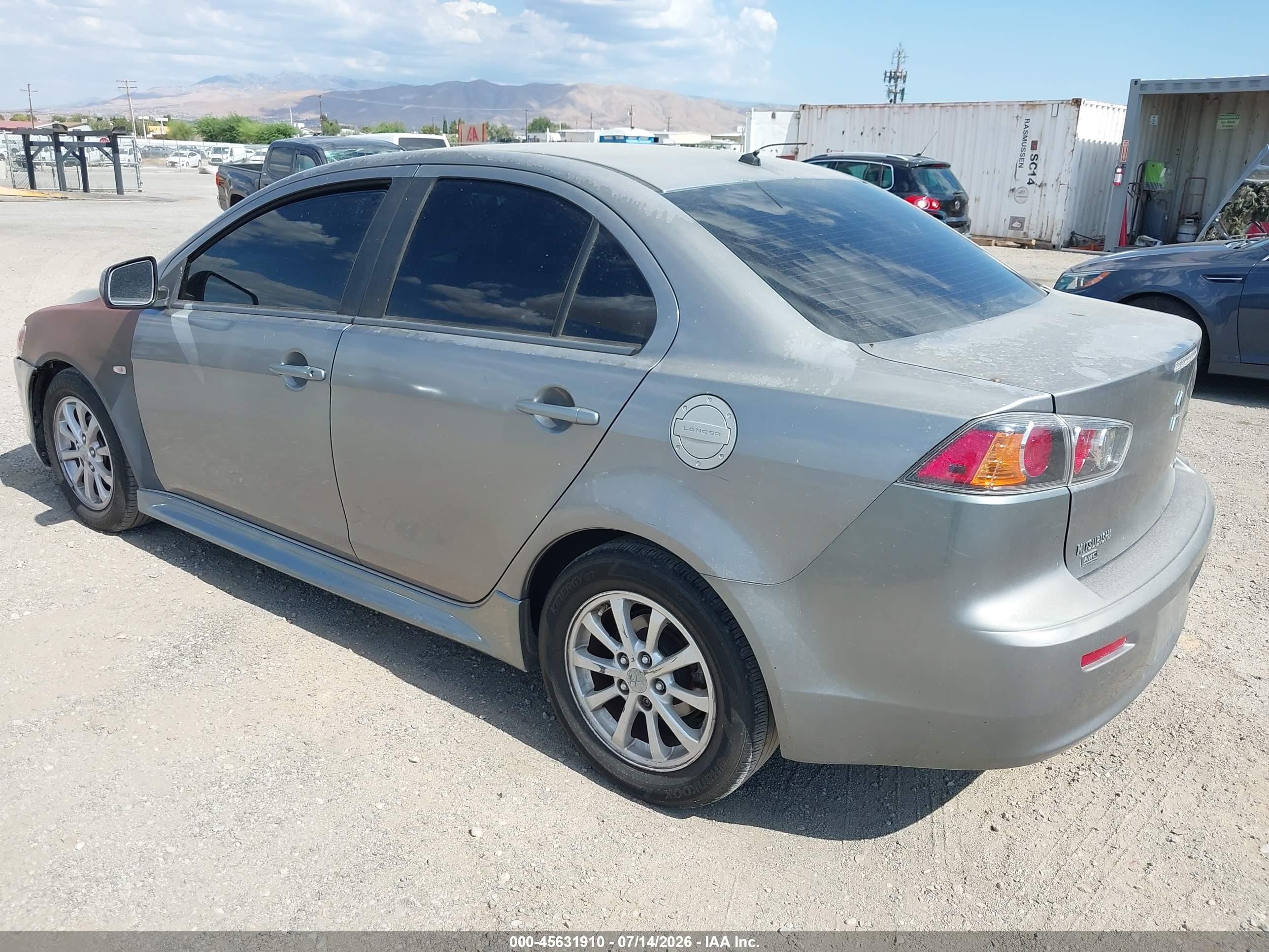 2012 Mitsubishi Lancer Se Gray vin: JA32V2FW2CU016844