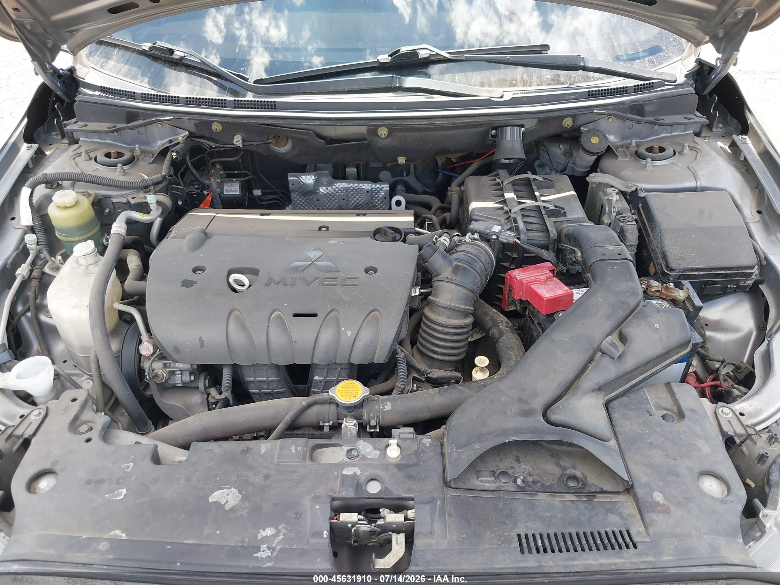 2012 Mitsubishi Lancer Se Gray vin: JA32V2FW2CU016844
