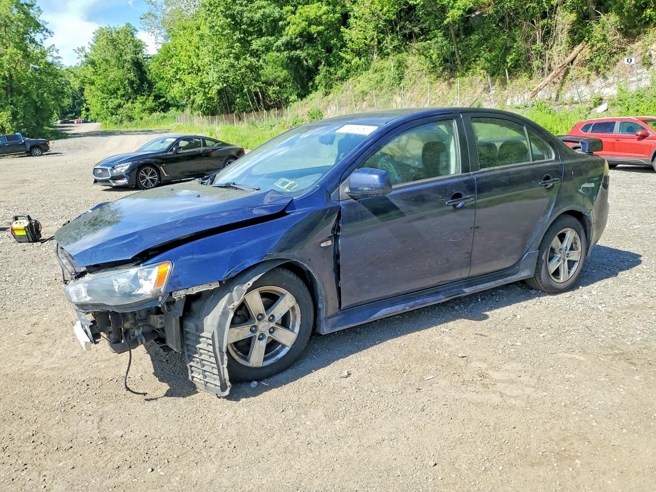 2014 Mitsubishi Lancer Se Blue vin: JA32V2FW2EU002686