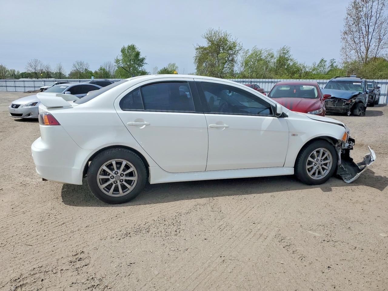 2014 Mitsubishi Lancer Se White vin: JA32V2FW2EU606853