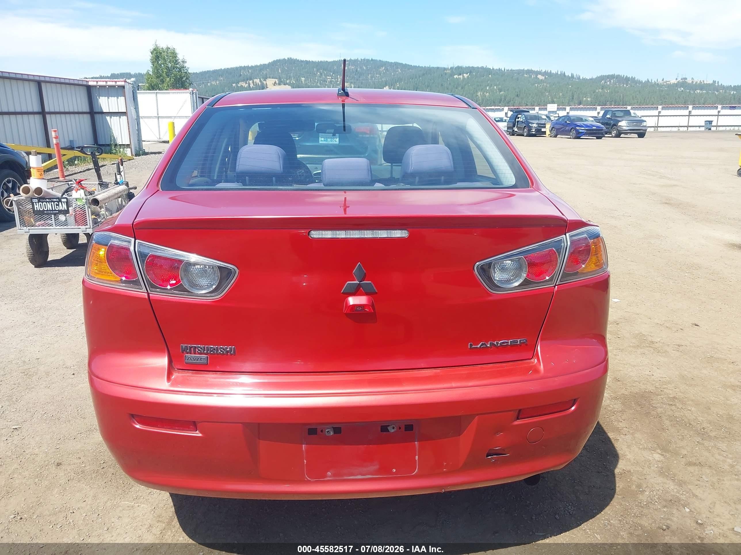 2015 Mitsubishi Lancer Se Красный vin: JA32V2FW3FU011124