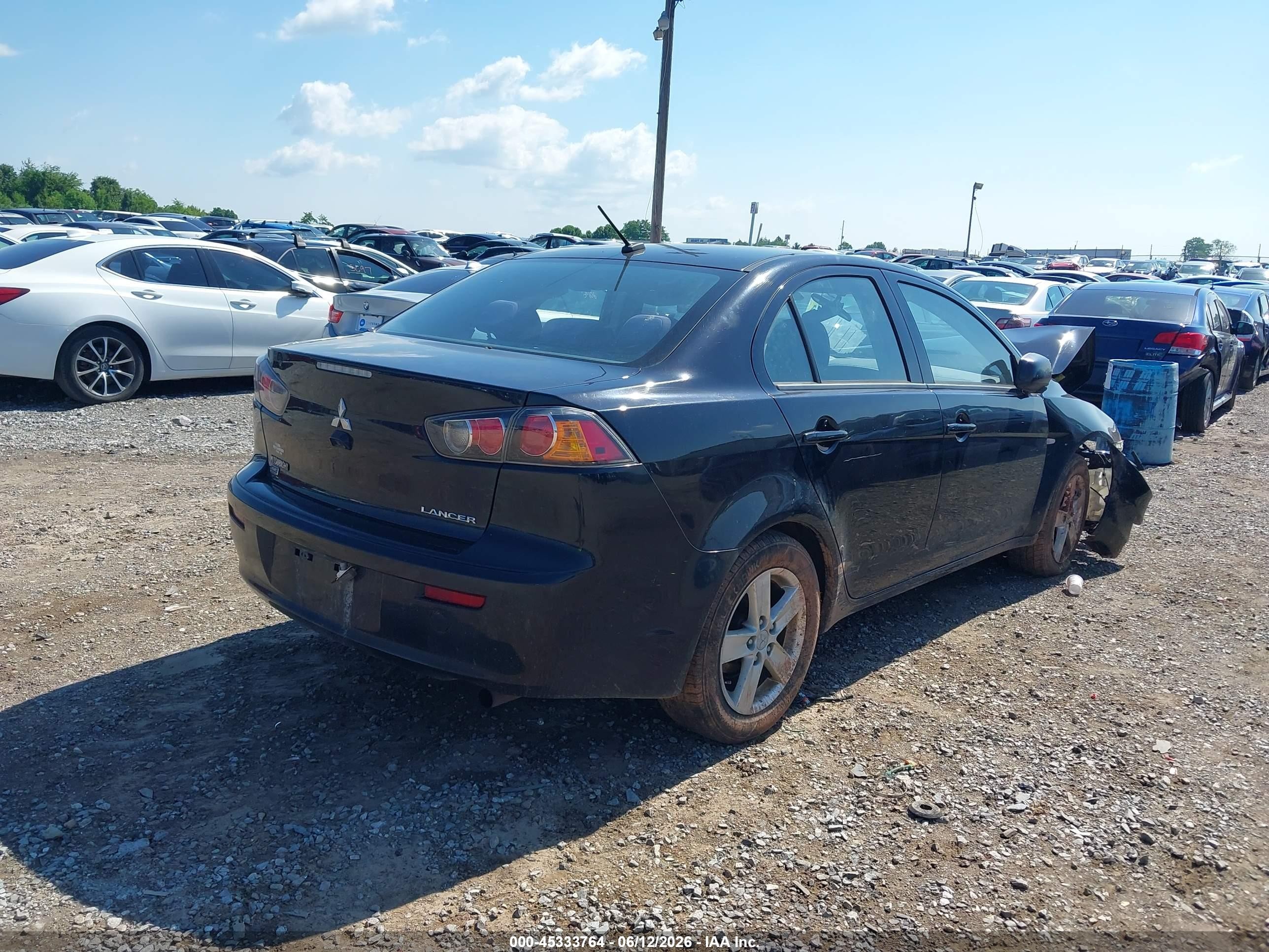 2014 Mitsubishi Lancer Se Black vin: JA32V2FW4EU008621