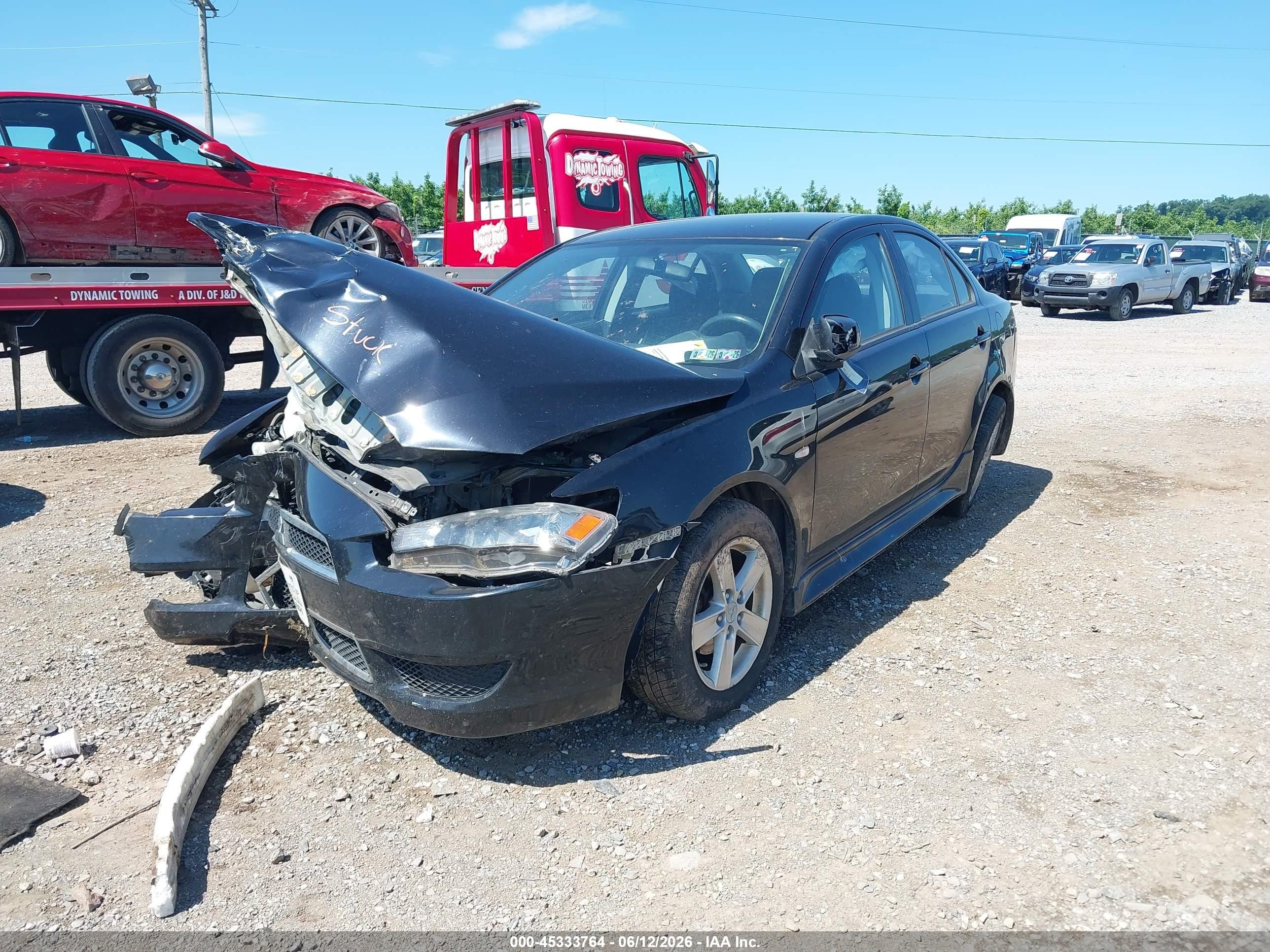 2014 Mitsubishi Lancer Se Black vin: JA32V2FW4EU008621