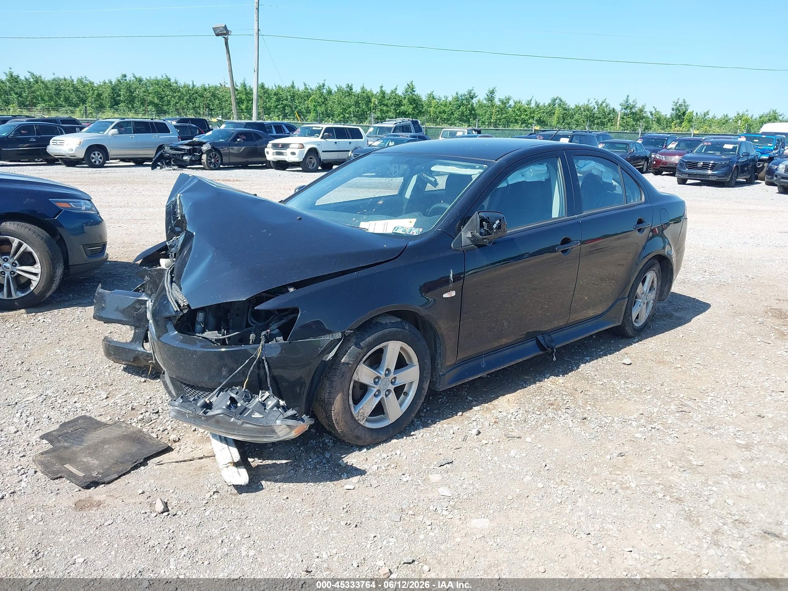 2014 Mitsubishi Lancer Se Black vin: JA32V2FW4EU008621