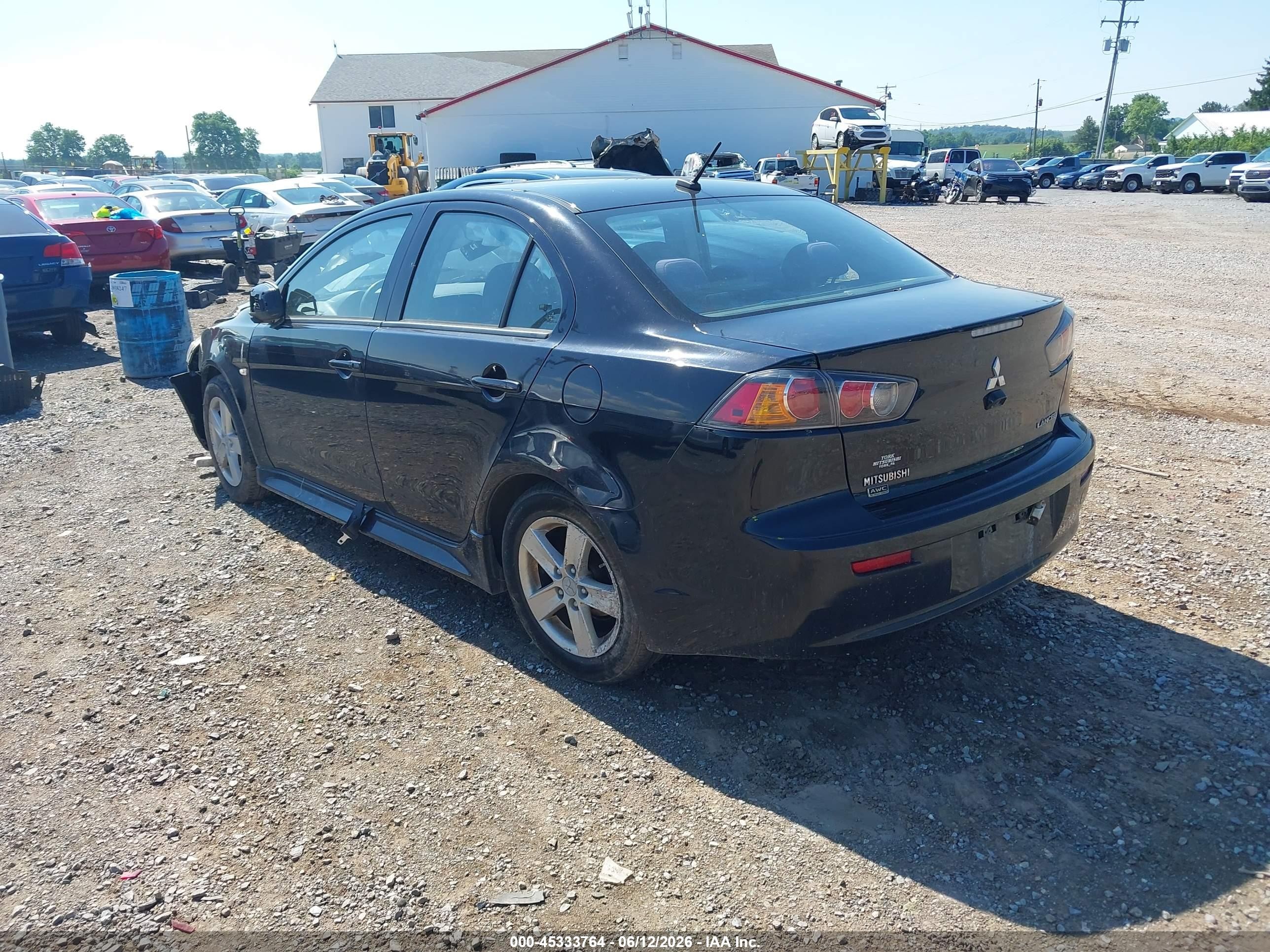 2014 Mitsubishi Lancer Se Black vin: JA32V2FW4EU008621