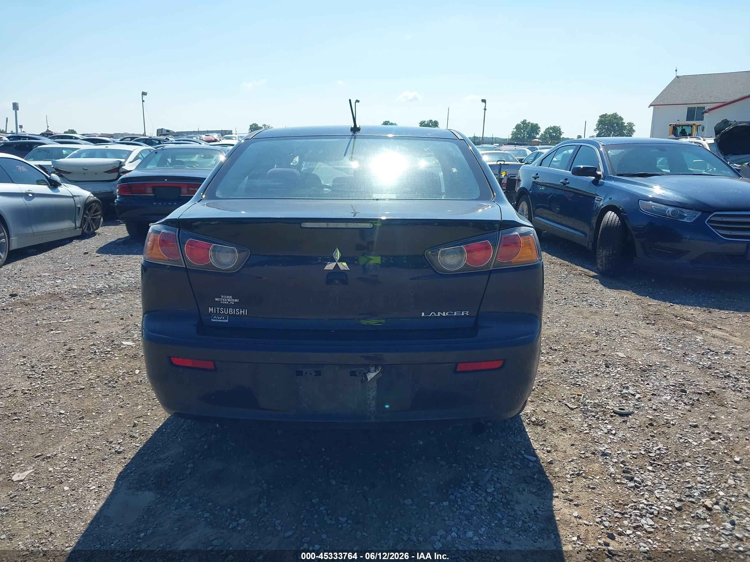 2014 Mitsubishi Lancer Se Black vin: JA32V2FW4EU008621
