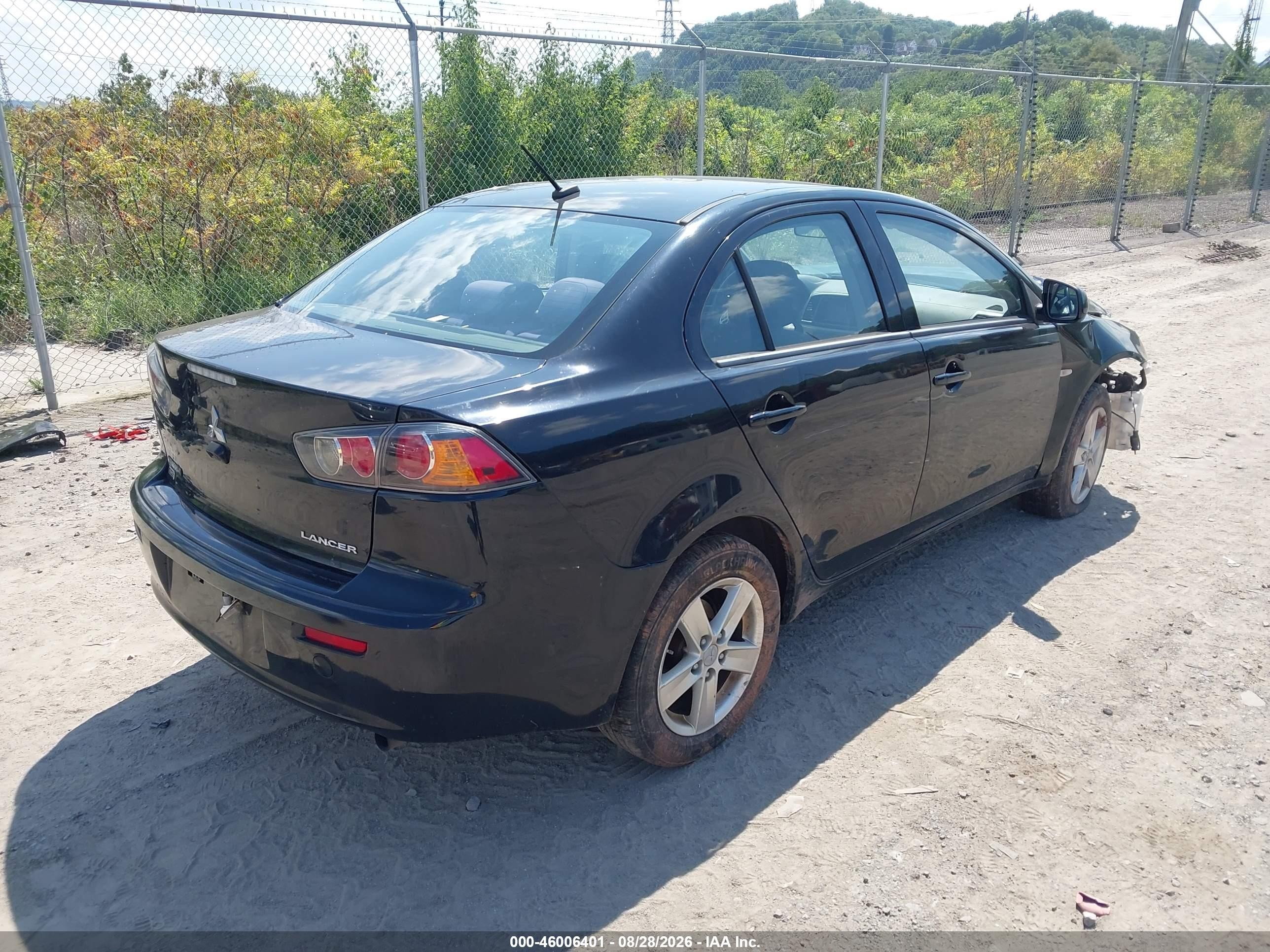 2014 Mitsubishi Lancer Se Black vin: JA32V2FW4EU008621