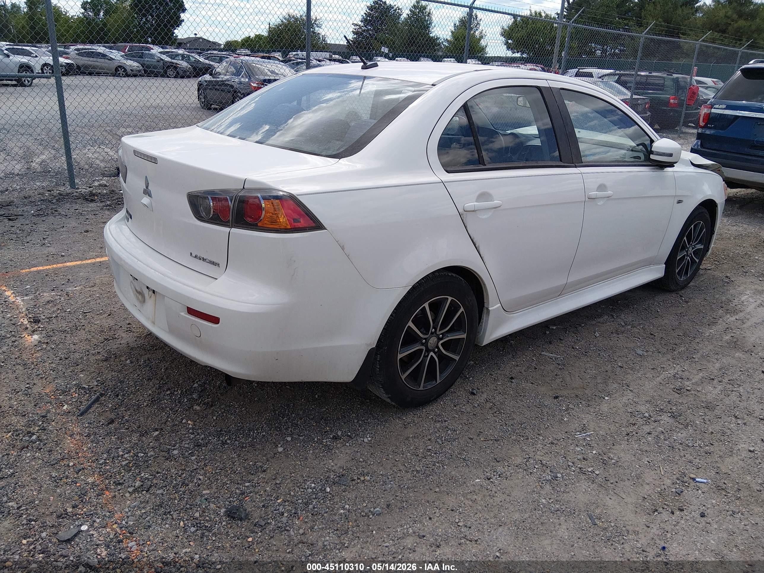 2015 Mitsubishi Lancer Se White vin: JA32V2FW5FU019242