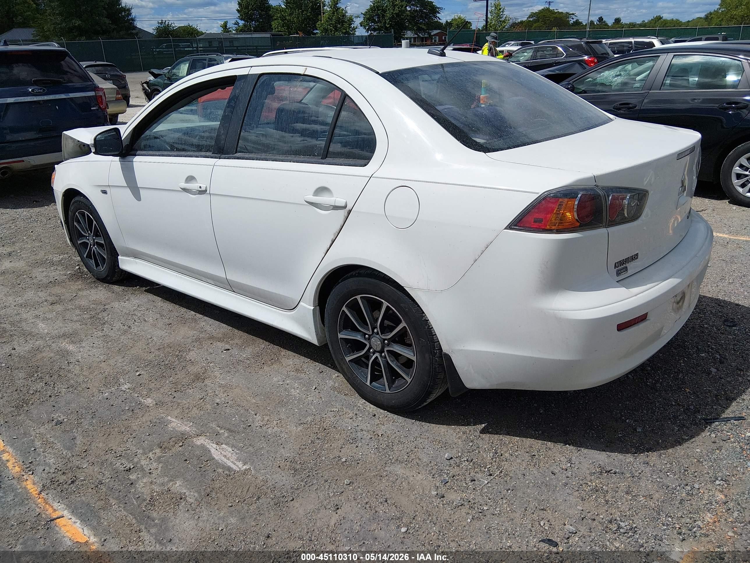 2015 Mitsubishi Lancer Se White vin: JA32V2FW5FU019242