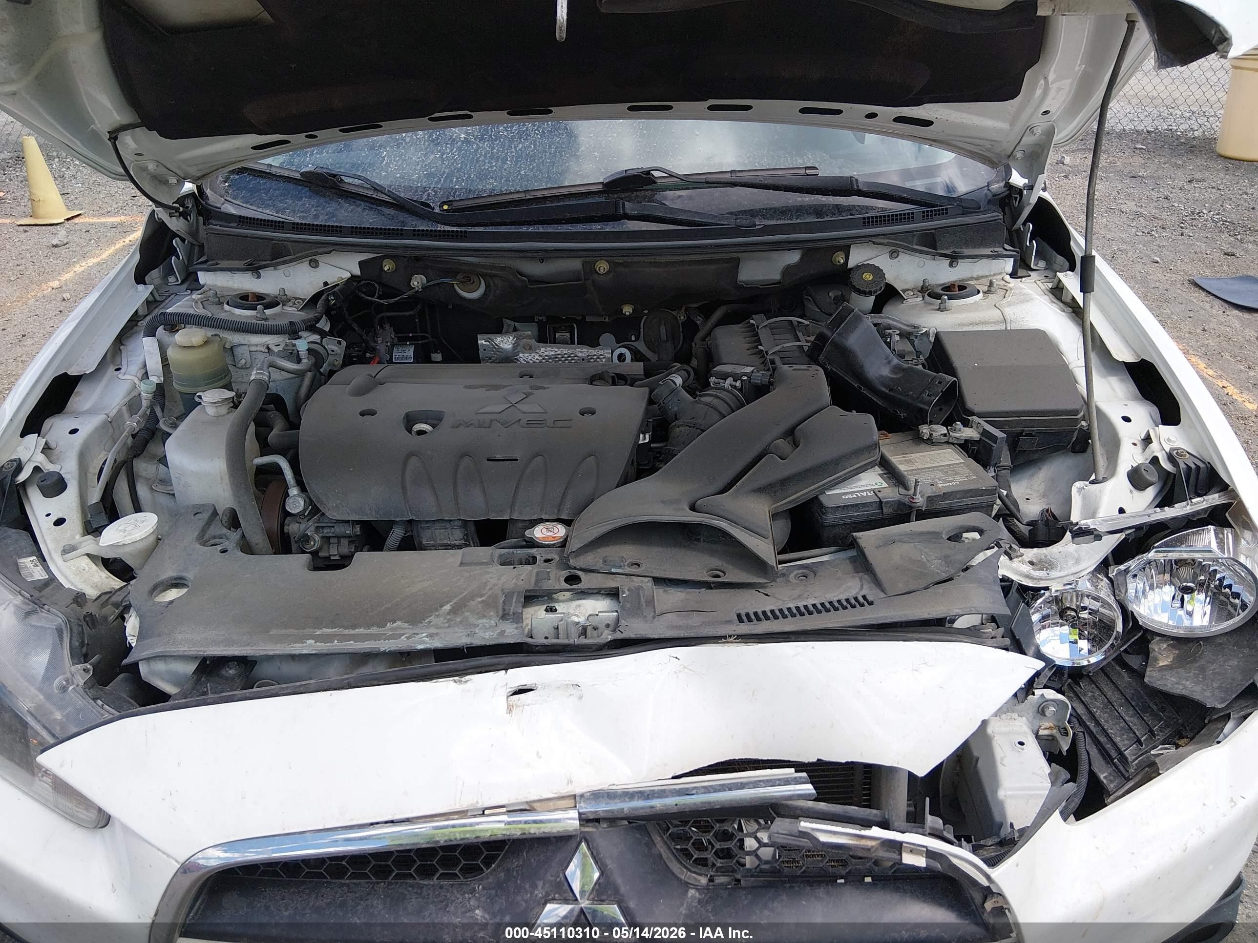 2015 Mitsubishi Lancer Se White vin: JA32V2FW5FU019242