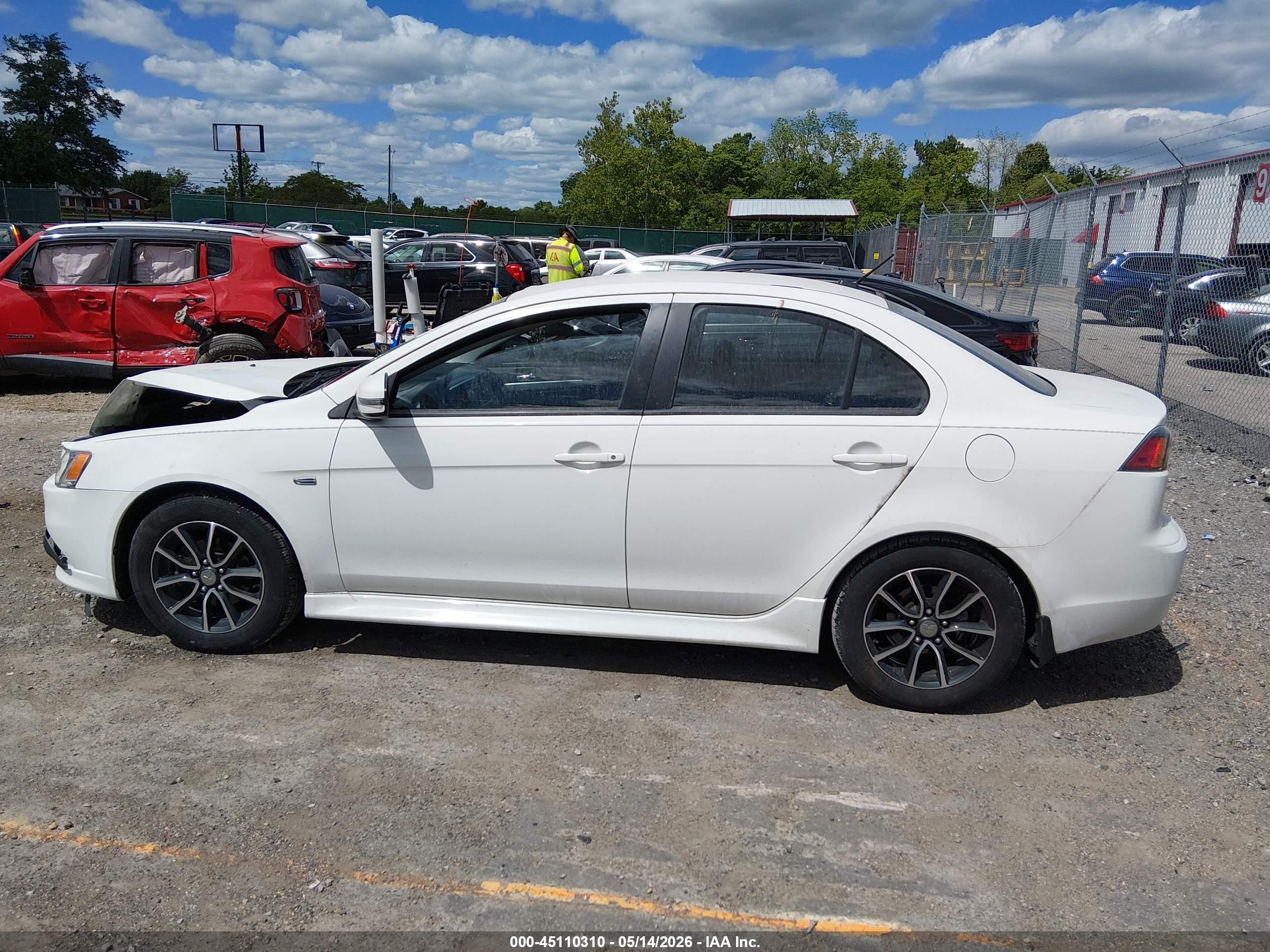2015 Mitsubishi Lancer Se White vin: JA32V2FW5FU019242