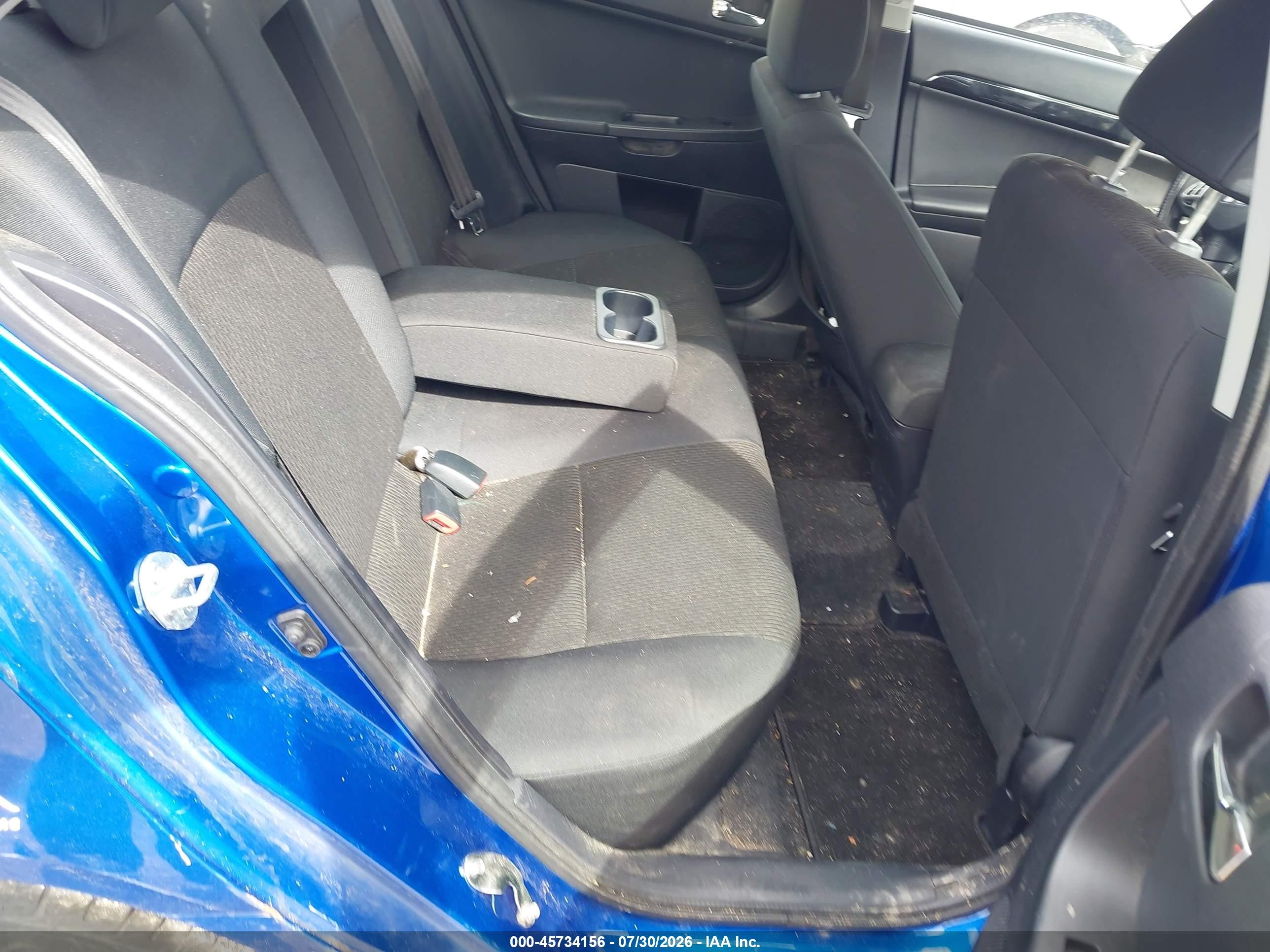 2017 Mitsubishi Lancer Es Blue vin: JA32V2FW6HU009435