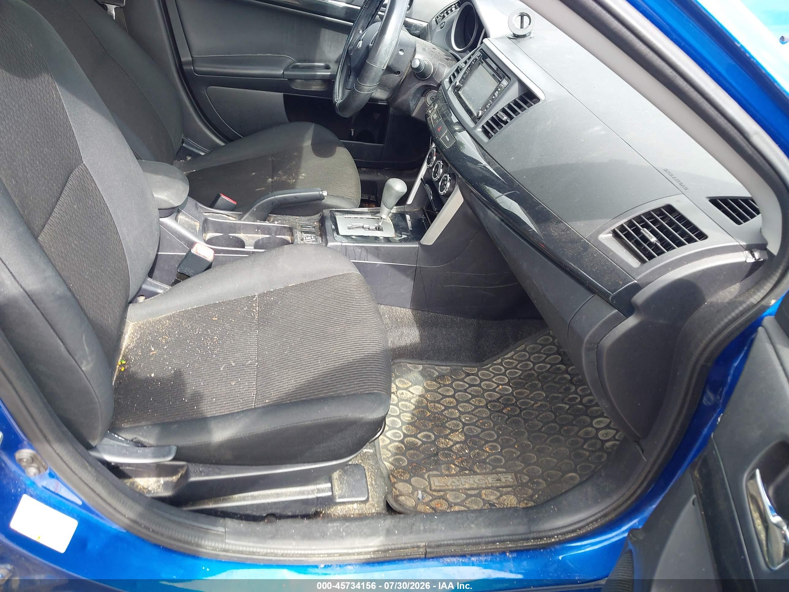 2017 Mitsubishi Lancer Es Blue vin: JA32V2FW6HU009435