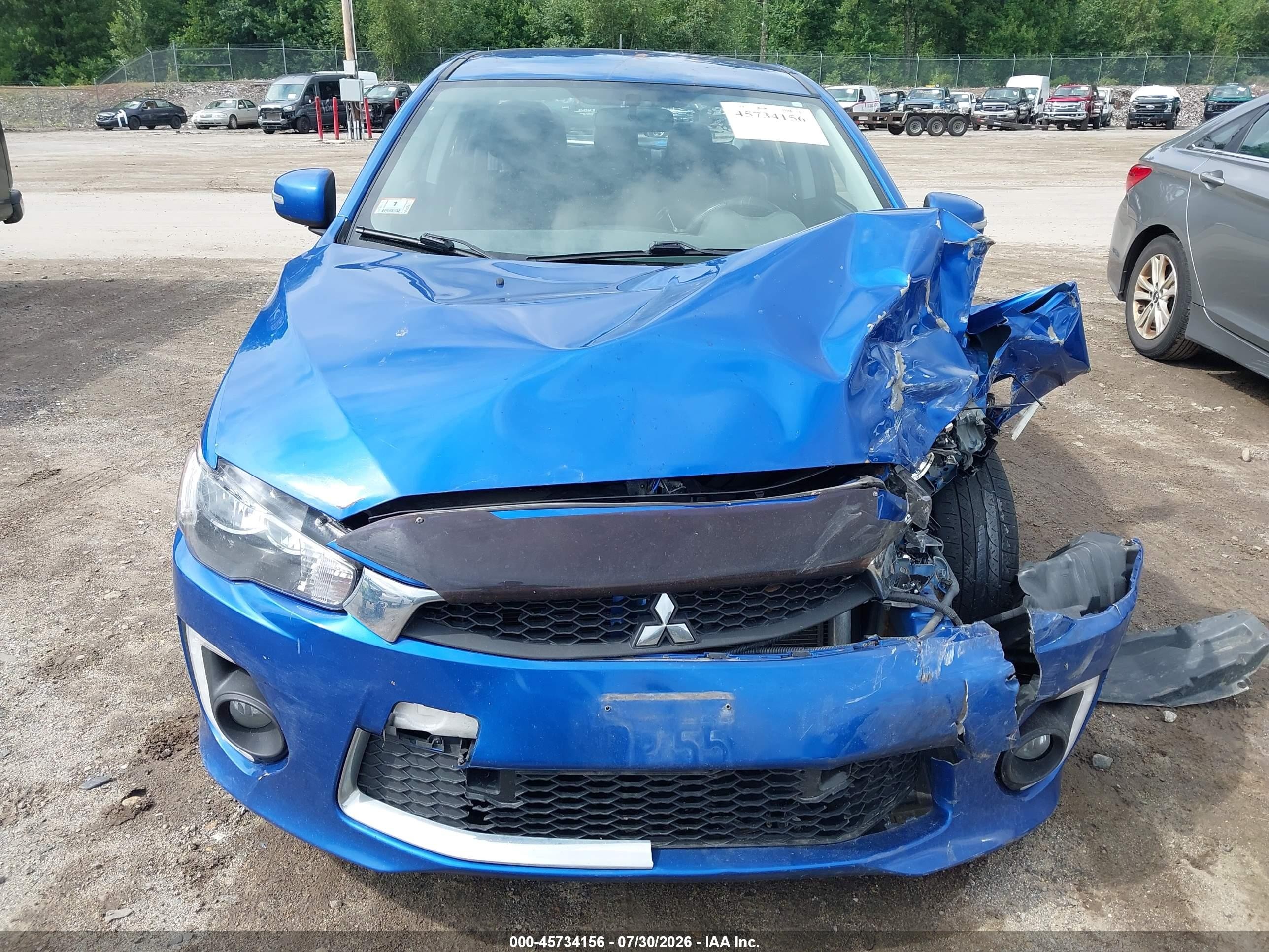2017 Mitsubishi Lancer Es Blue vin: JA32V2FW6HU009435