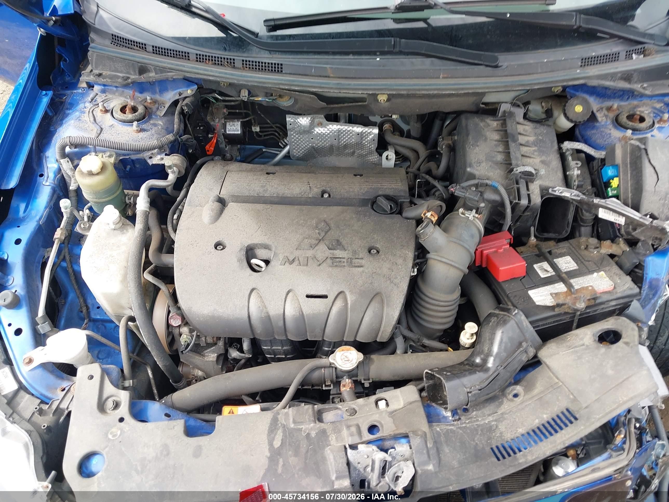 2017 Mitsubishi Lancer Es Blue vin: JA32V2FW6HU009435