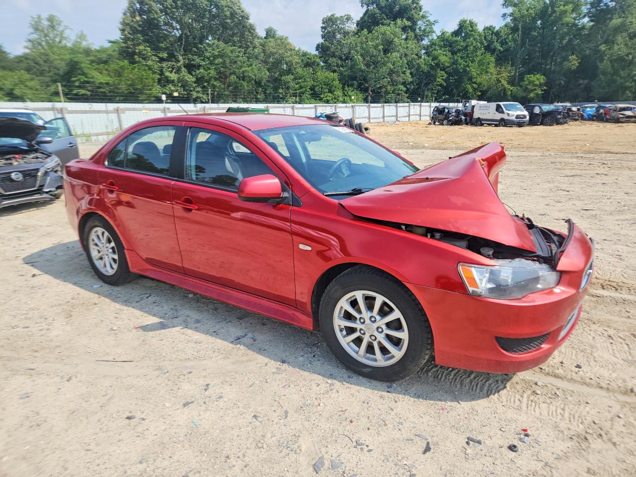 2012 Mitsubishi Lancer Se Red vin: JA32V2FW7CU018069