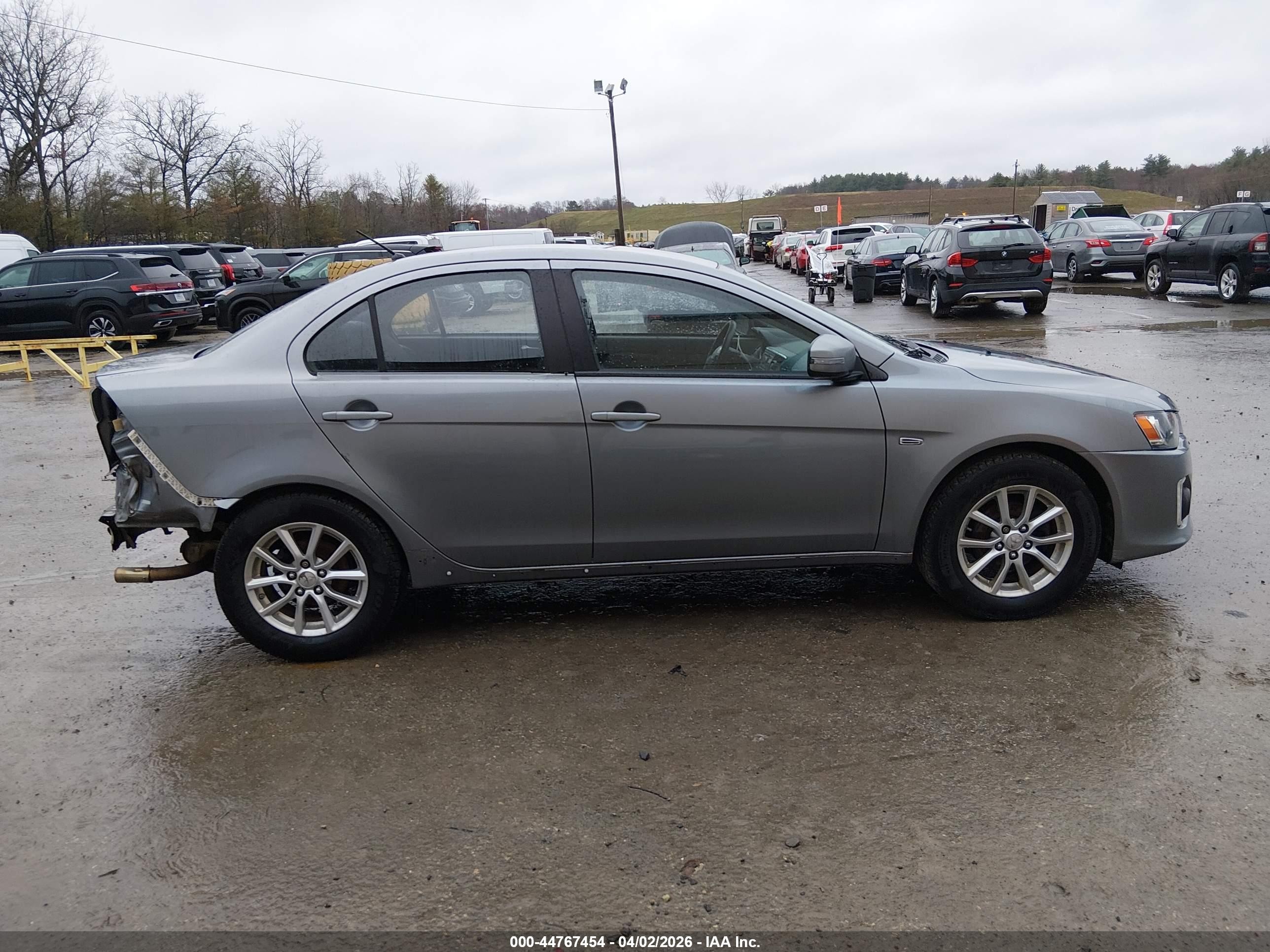 2016 Mitsubishi Lancer Es Light Blue vin: JA32V2FW7GU003061