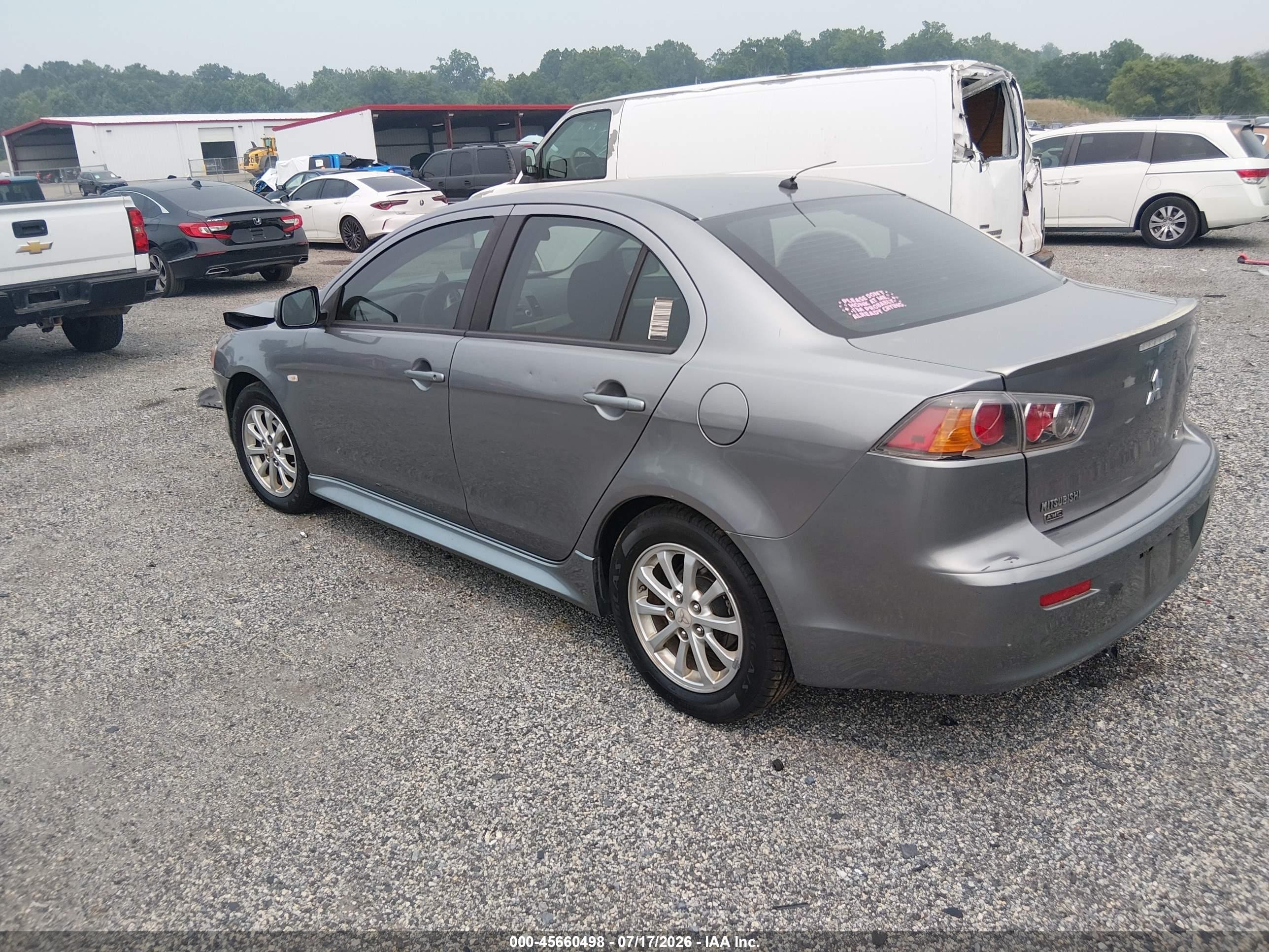 2012 Mitsubishi Lancer Se Gray vin: JA32V2FW8CU016413