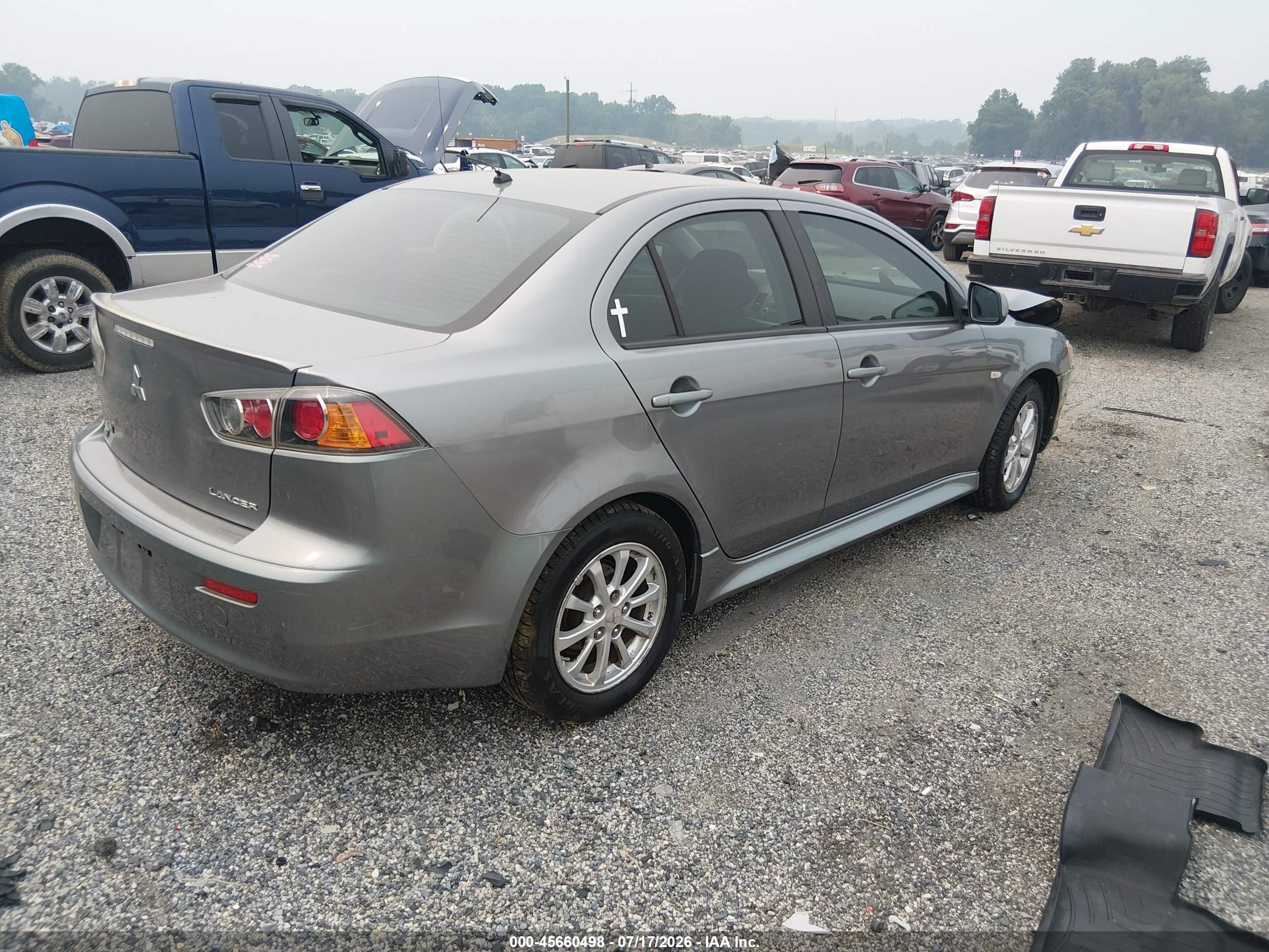2012 Mitsubishi Lancer Se Gray vin: JA32V2FW8CU016413