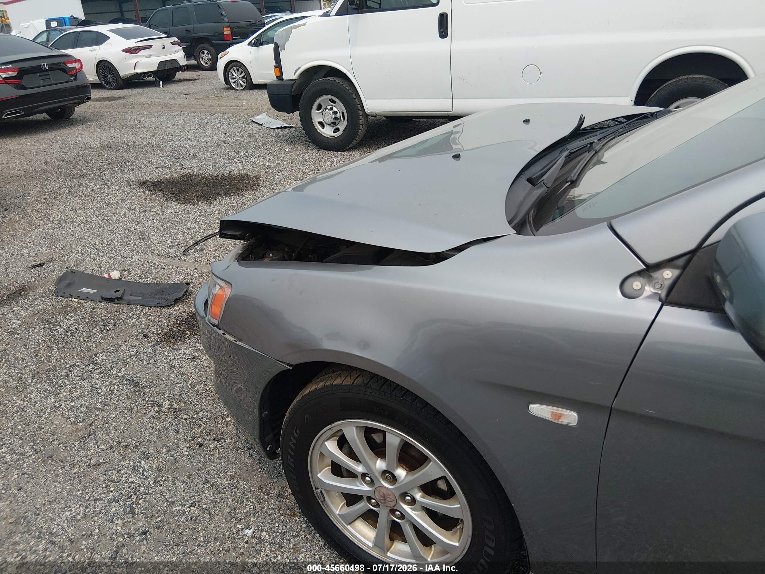 2012 Mitsubishi Lancer Se Gray vin: JA32V2FW8CU016413