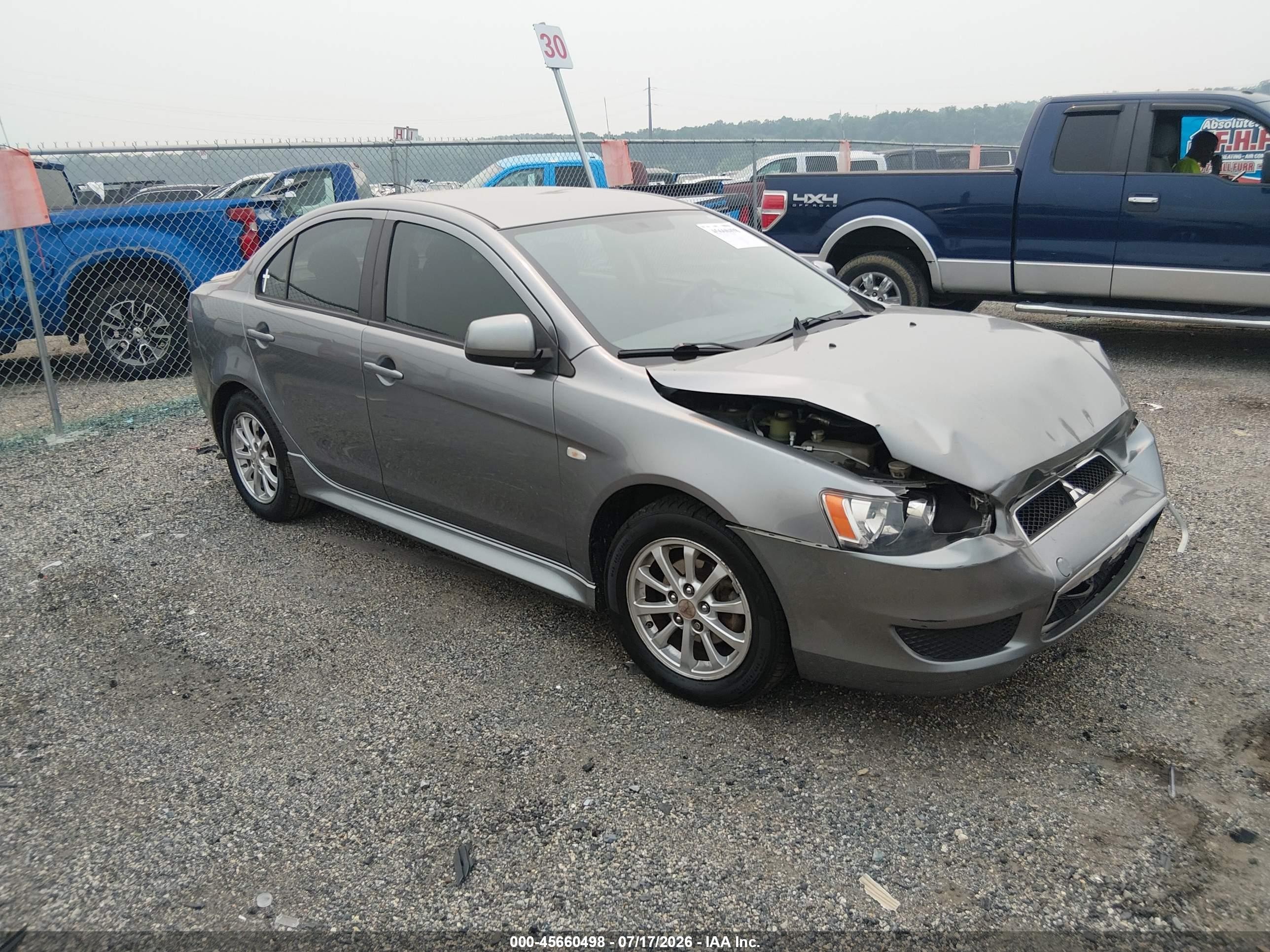 2012 Mitsubishi Lancer Se Gray vin: JA32V2FW8CU016413