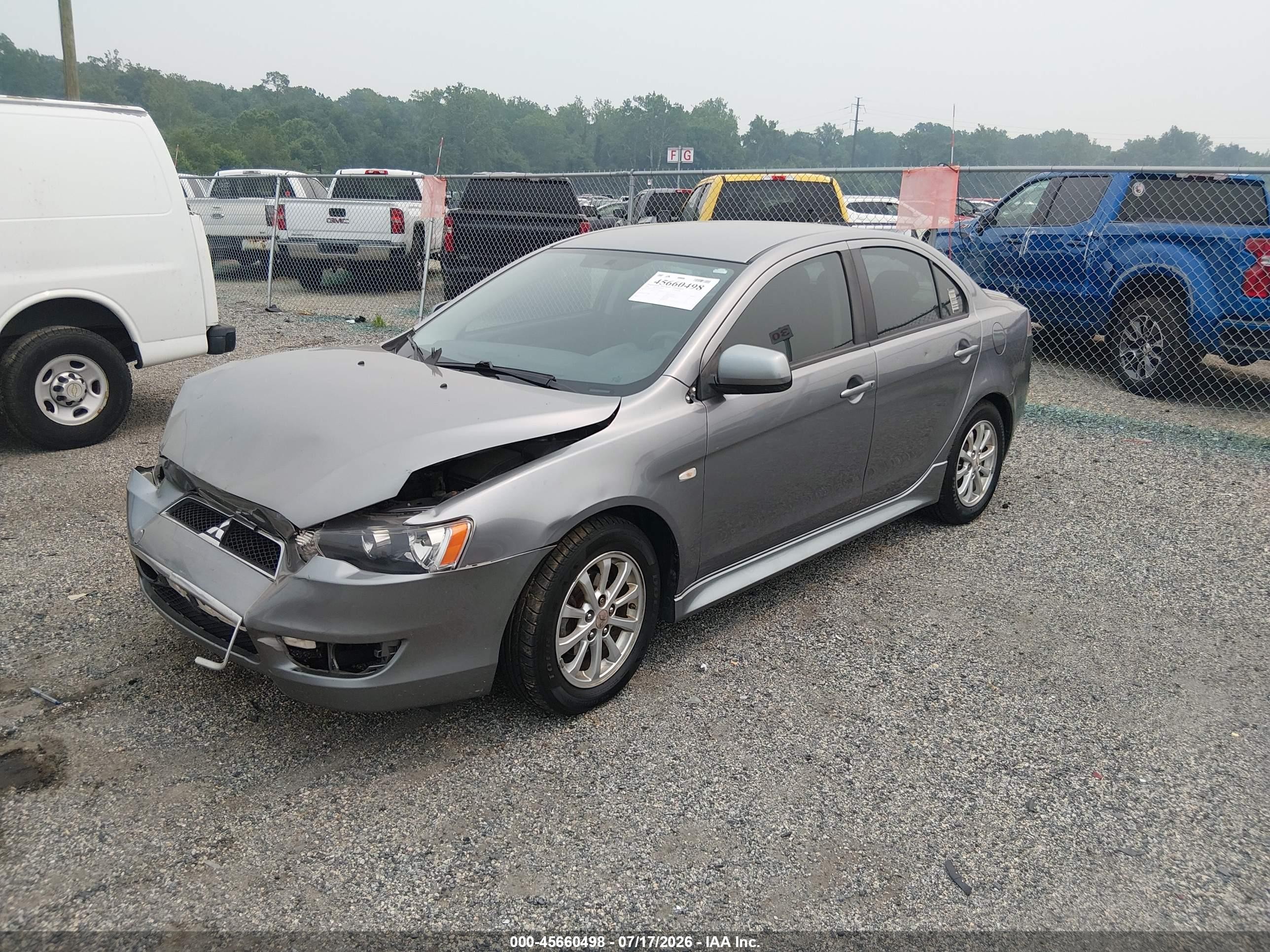 2012 Mitsubishi Lancer Se Gray vin: JA32V2FW8CU016413