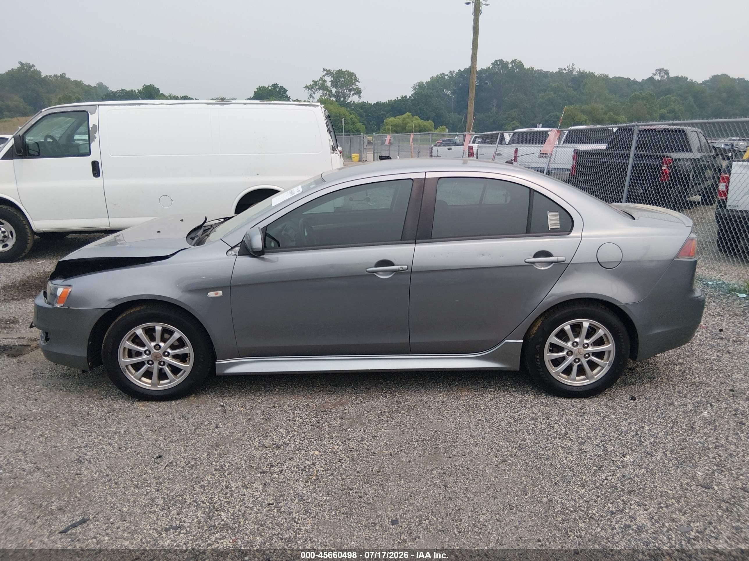 2012 Mitsubishi Lancer Se Gray vin: JA32V2FW8CU016413