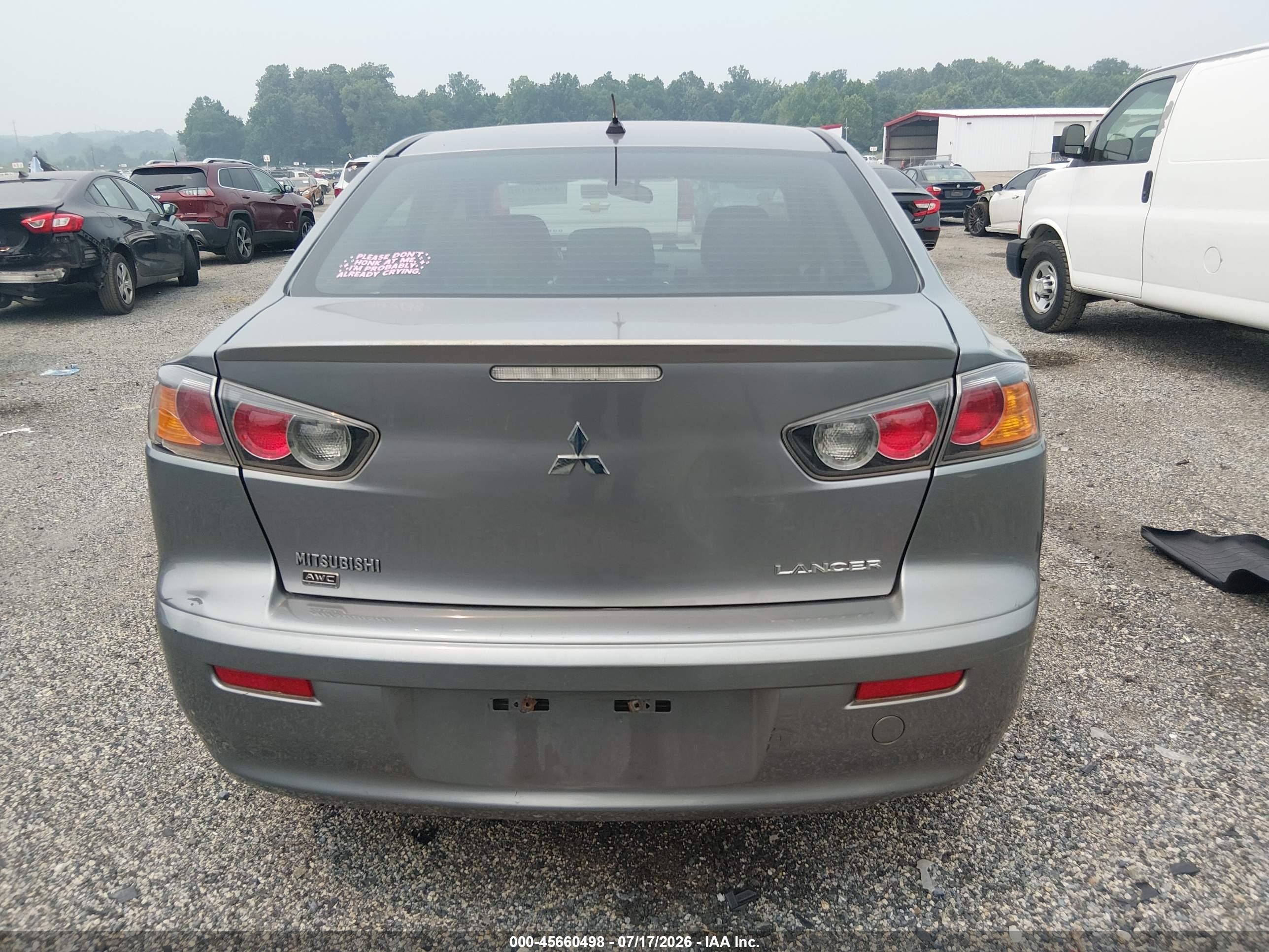 2012 Mitsubishi Lancer Se Gray vin: JA32V2FW8CU016413