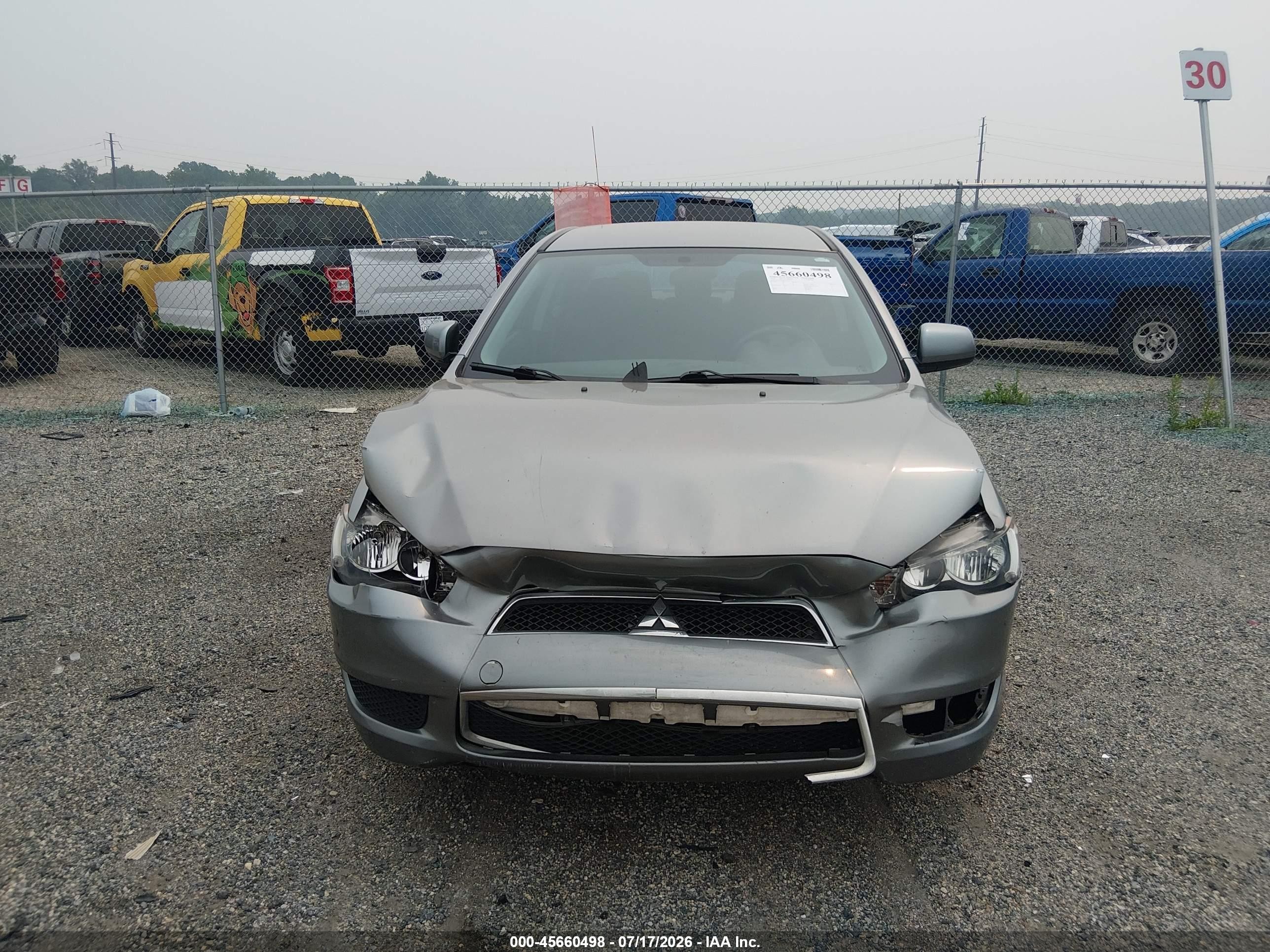 2012 Mitsubishi Lancer Se Gray vin: JA32V2FW8CU016413