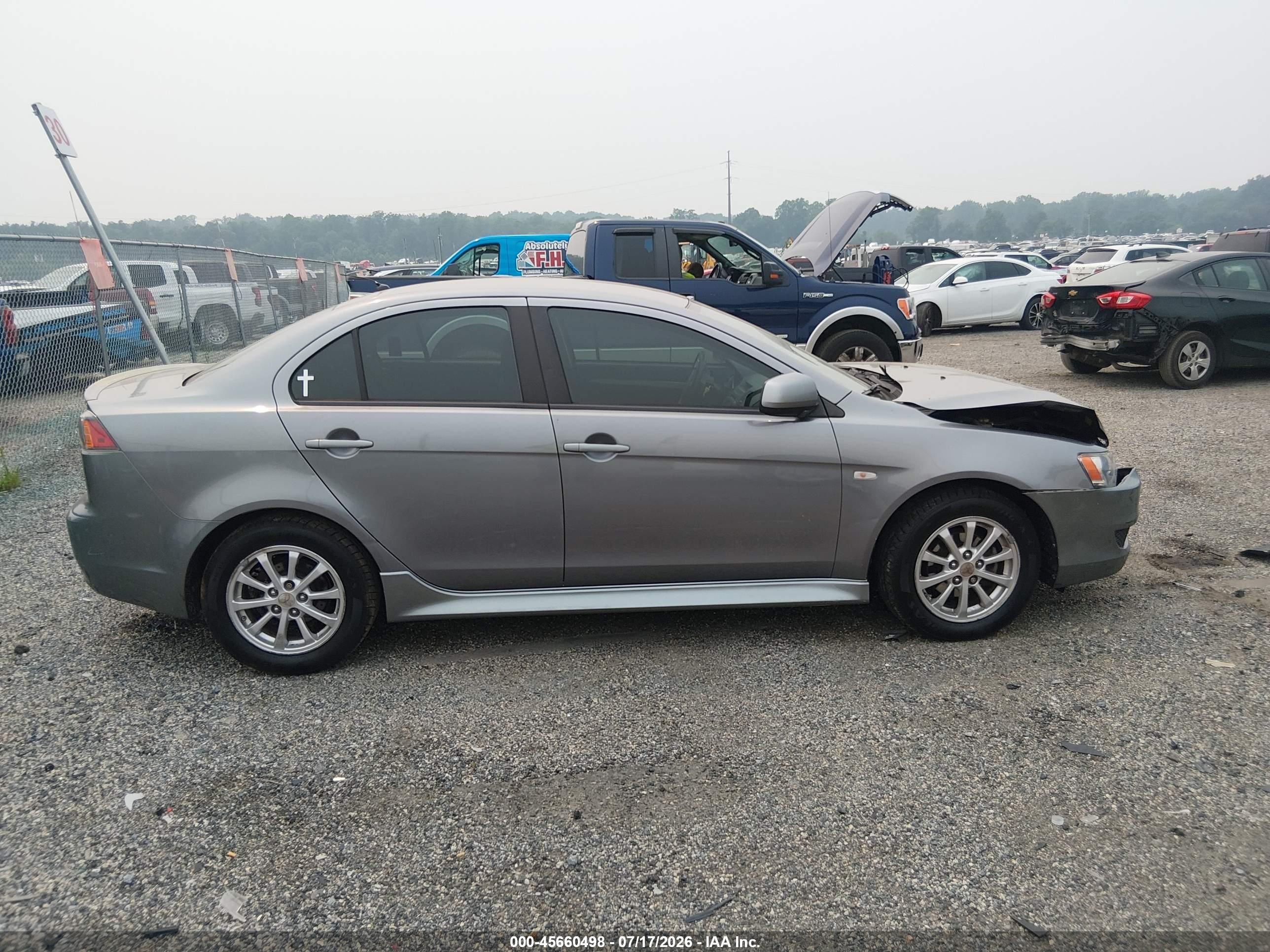 2012 Mitsubishi Lancer Se Gray vin: JA32V2FW8CU016413
