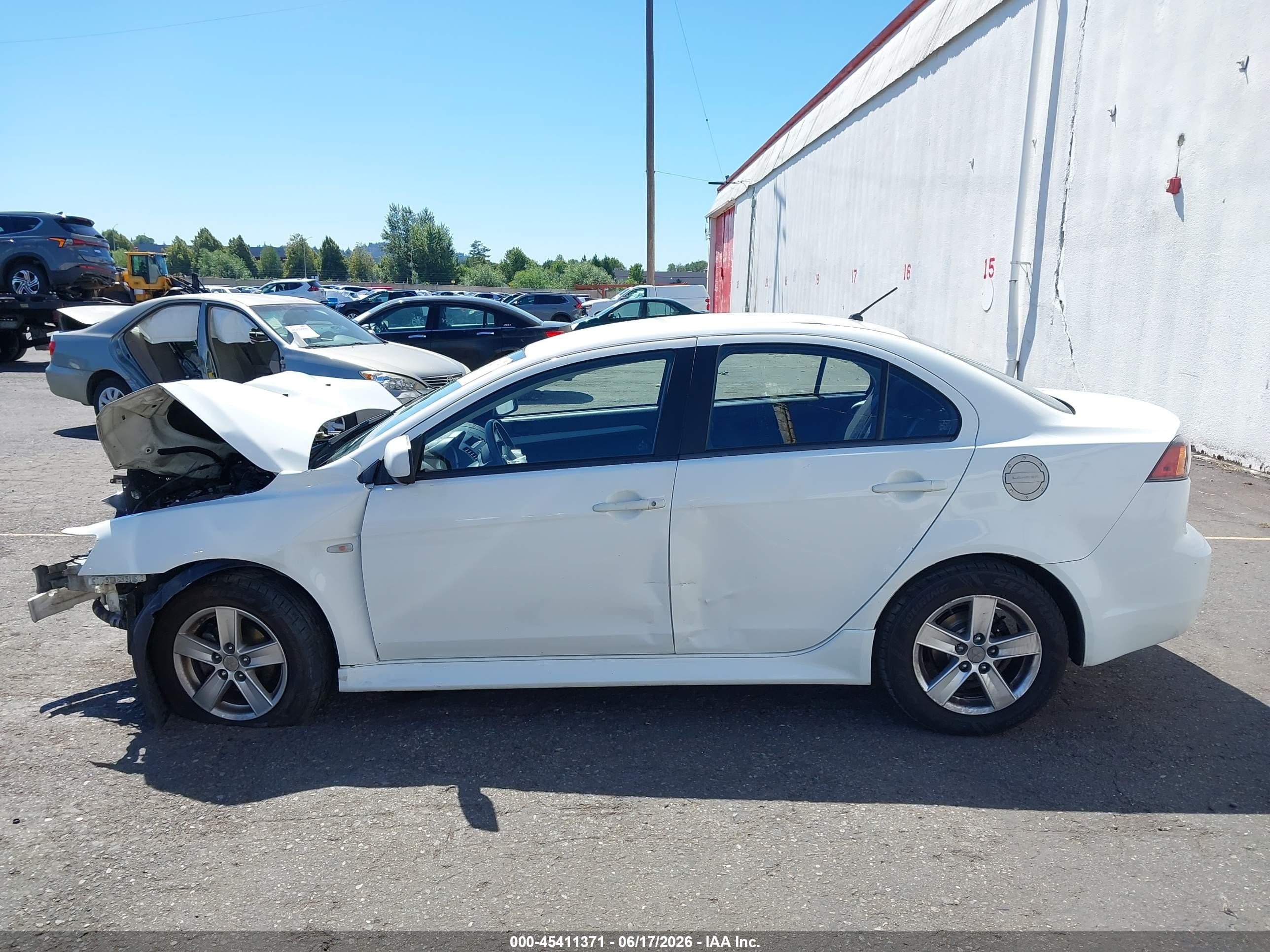 2013 Mitsubishi Lancer Se White vin: JA32V2FWXDU004846