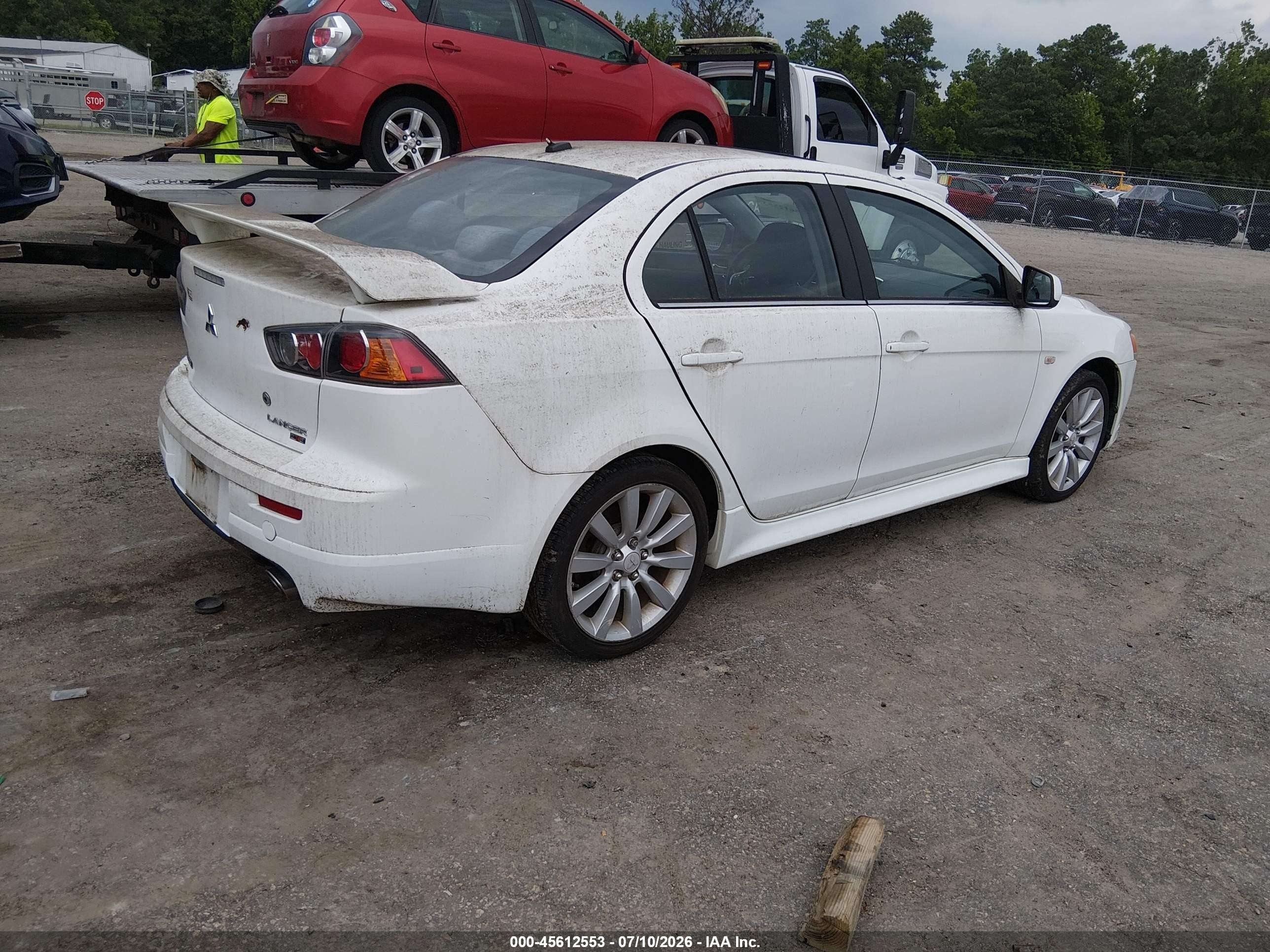 2011 Mitsubishi Lancer Ralliart White vin: JA32V6FV0BU021568