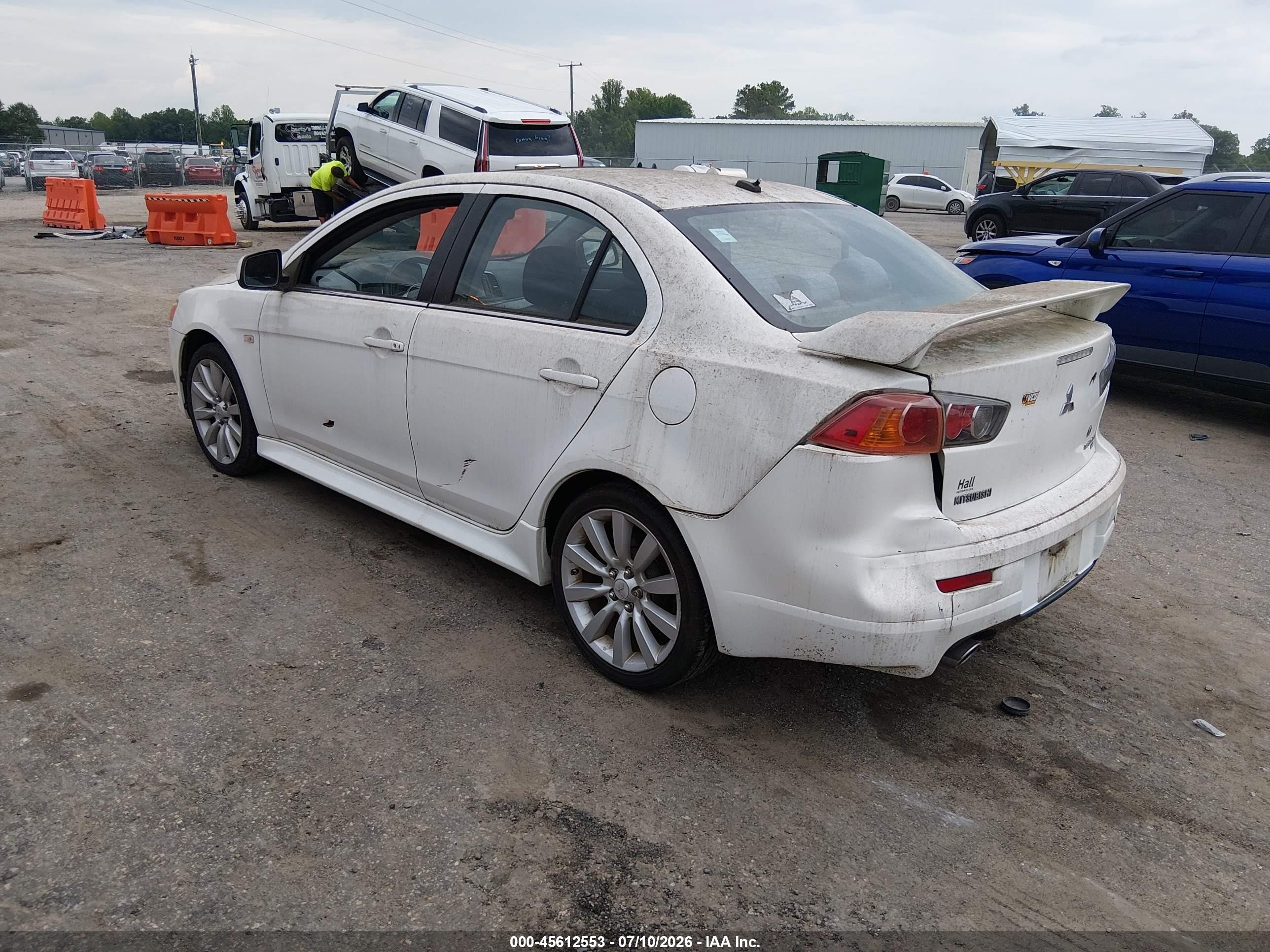 2011 Mitsubishi Lancer Ralliart White vin: JA32V6FV0BU021568