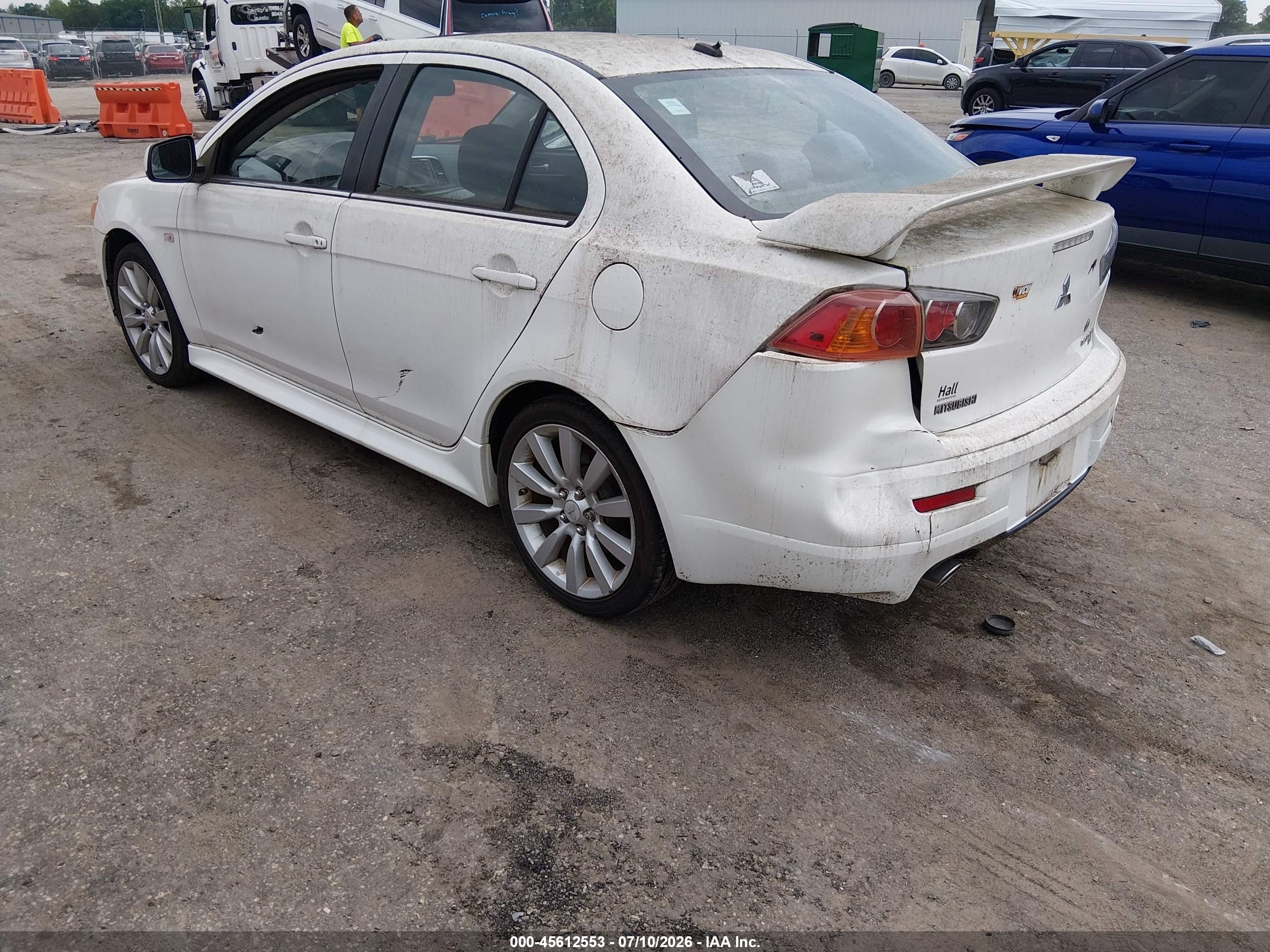 2011 Mitsubishi Lancer Ralliart White vin: JA32V6FV0BU021568