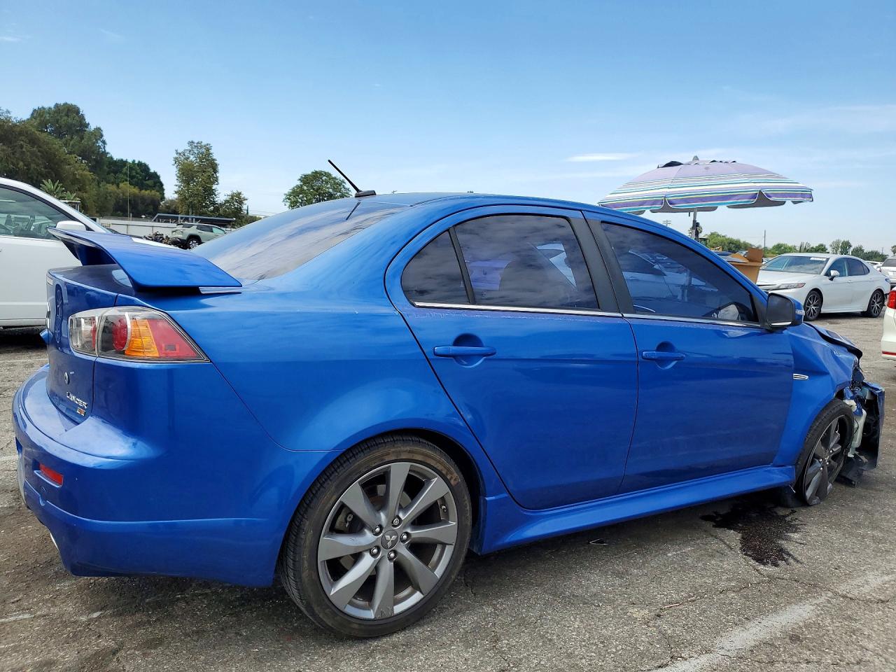 2015 Mitsubishi Lancer Ralliart Blue vin: JA32V6FV1FU015784