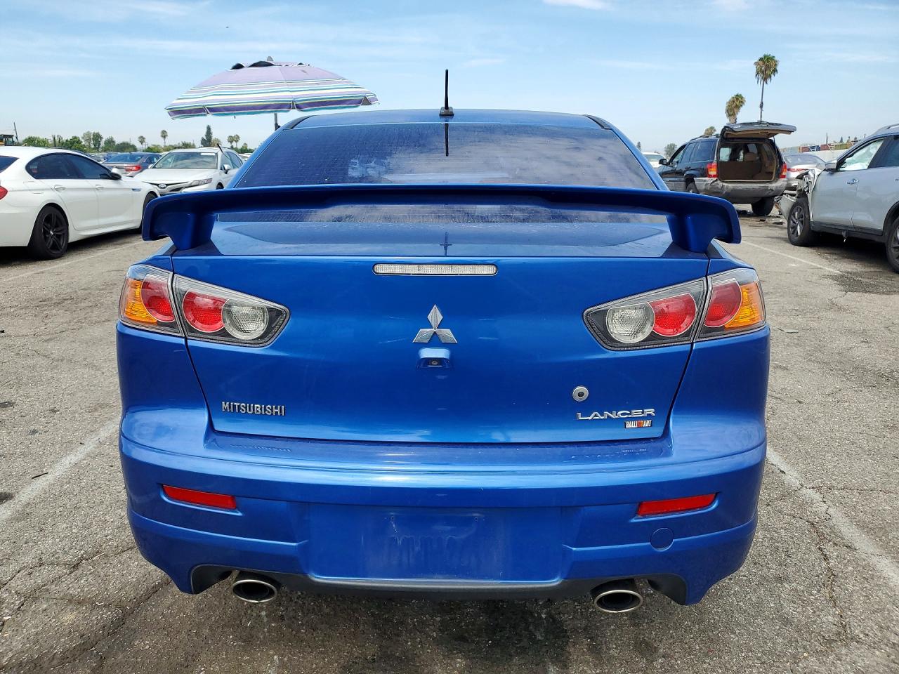 2015 Mitsubishi Lancer Ralliart Blue vin: JA32V6FV1FU015784