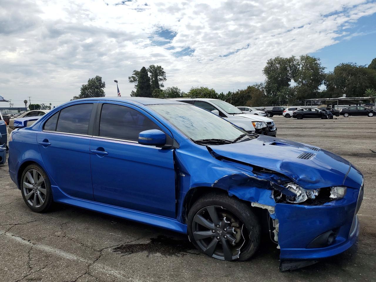 2015 Mitsubishi Lancer Ralliart Blue vin: JA32V6FV1FU015784