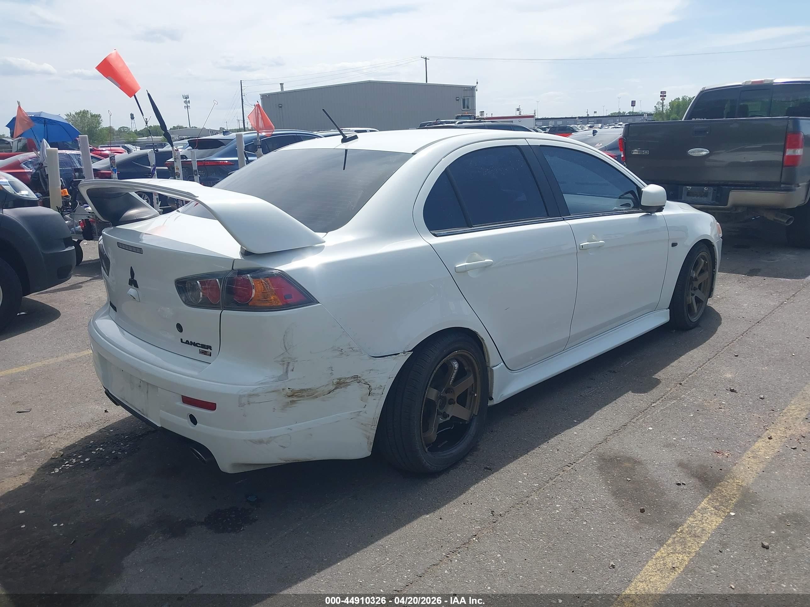 2014 Mitsubishi Lancer Ralliart Белый vin: JA32V6FV3EU021519
